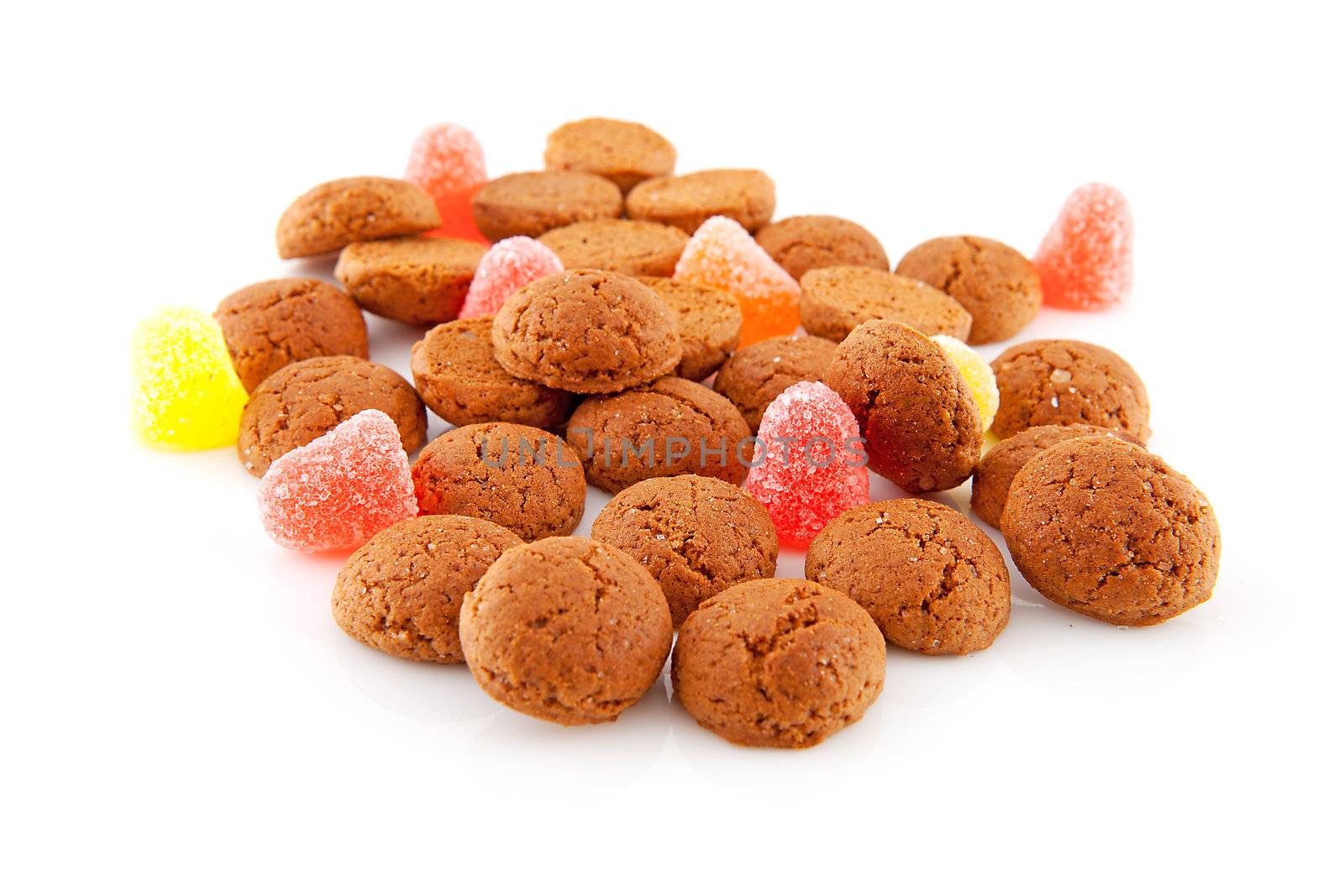 Typical dutch sweets: pepernoten (ginger nuts) for Sinterklaas; celebration at 5 december in the Netherlands