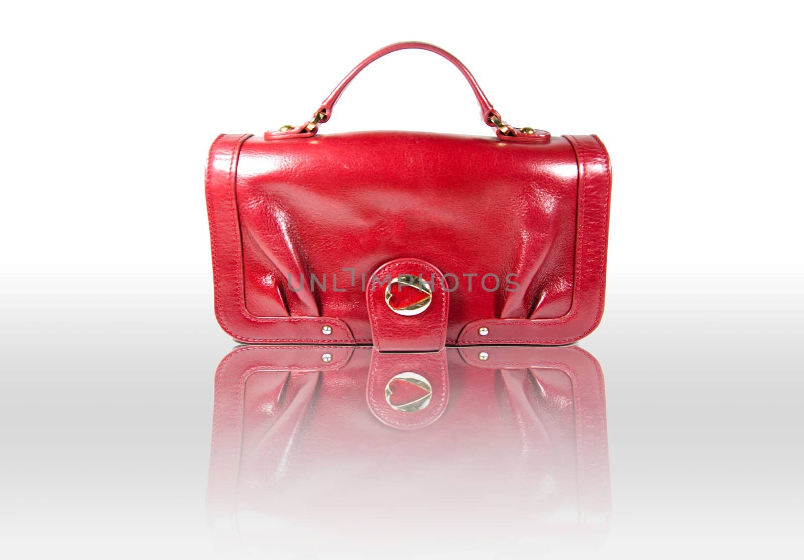 image of red  bag on white background