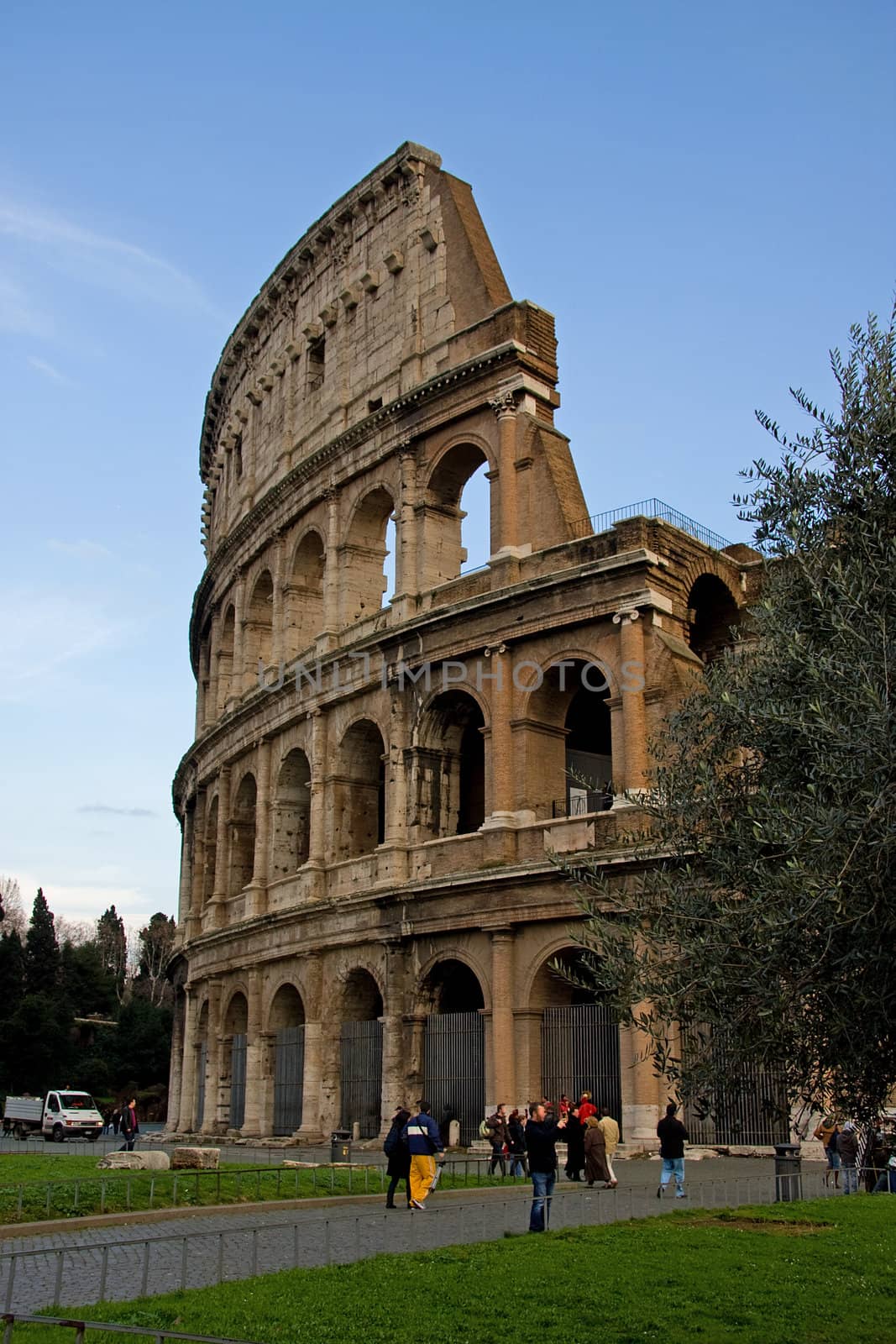 View of the closseum in Rome, Italy