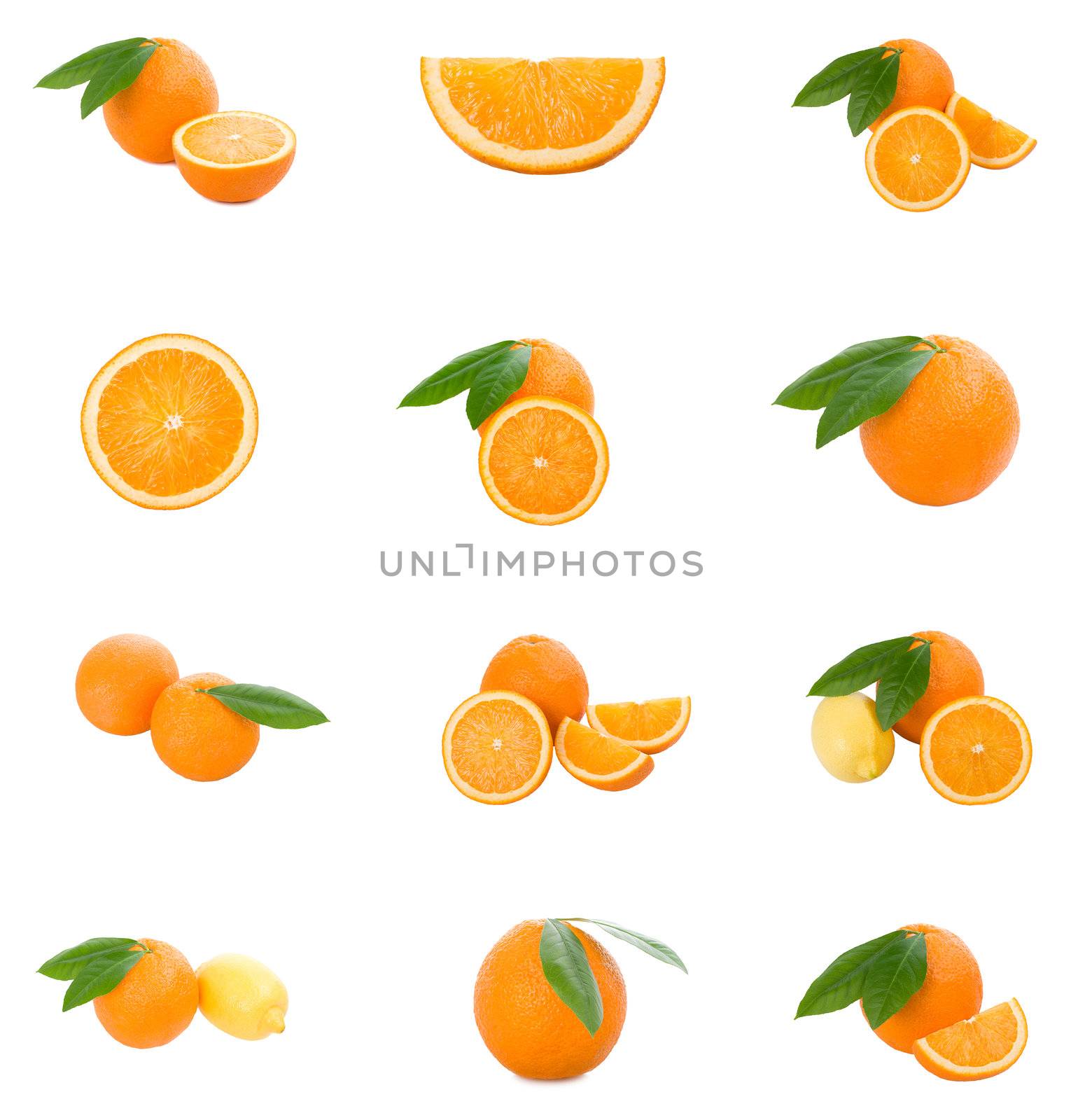 set of oranges by Alekcey