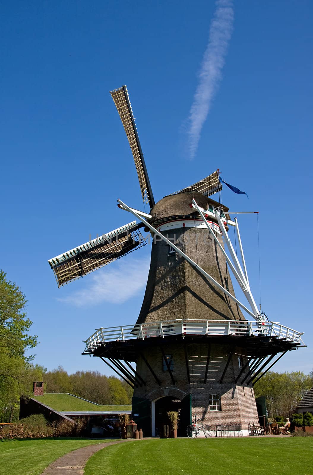 Dutch windmill near Apple in the Netherlands