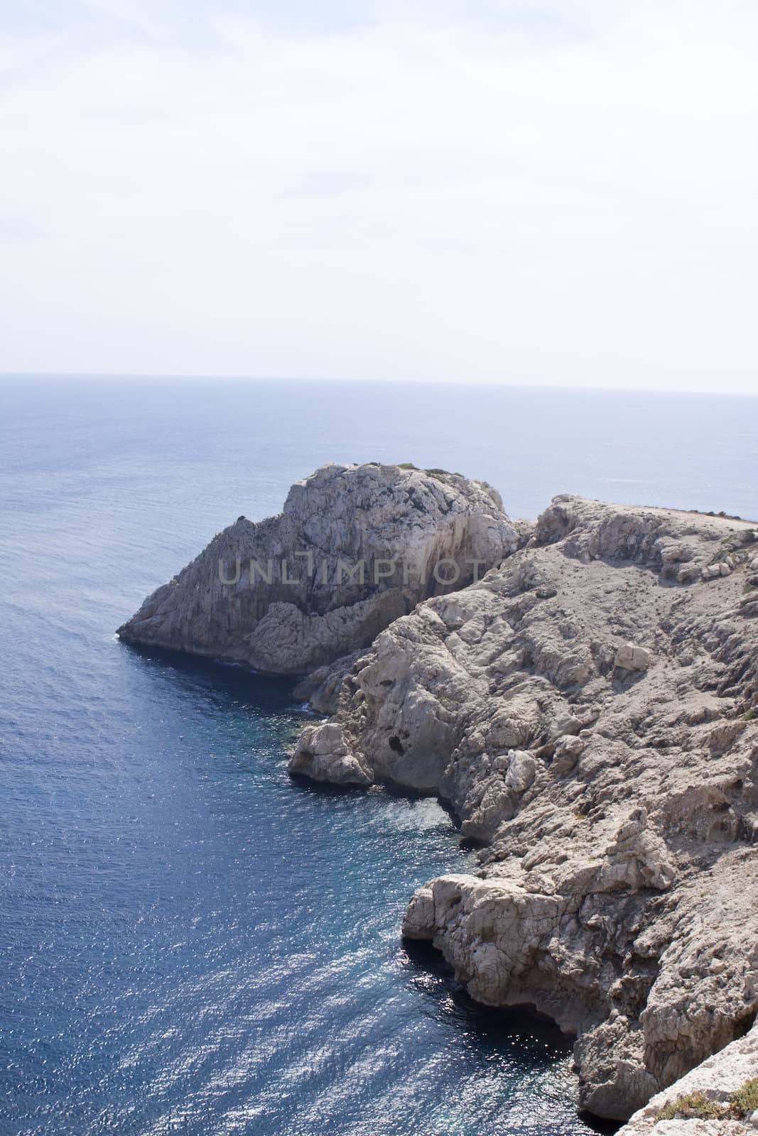 beautiful riffs rock stone sea ocean in summer vacation tropical