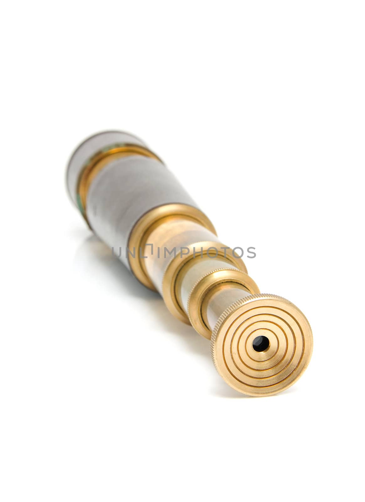 spyglass pirate Scope Monocular over white background