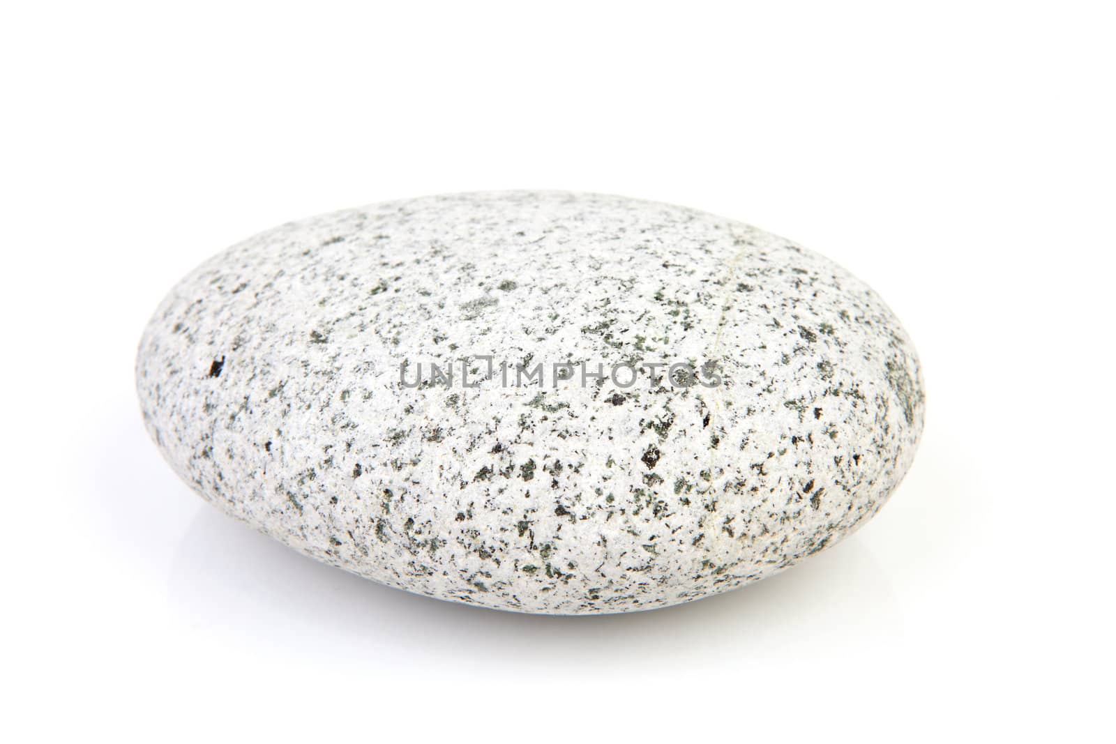 one grey stone isolated on white background