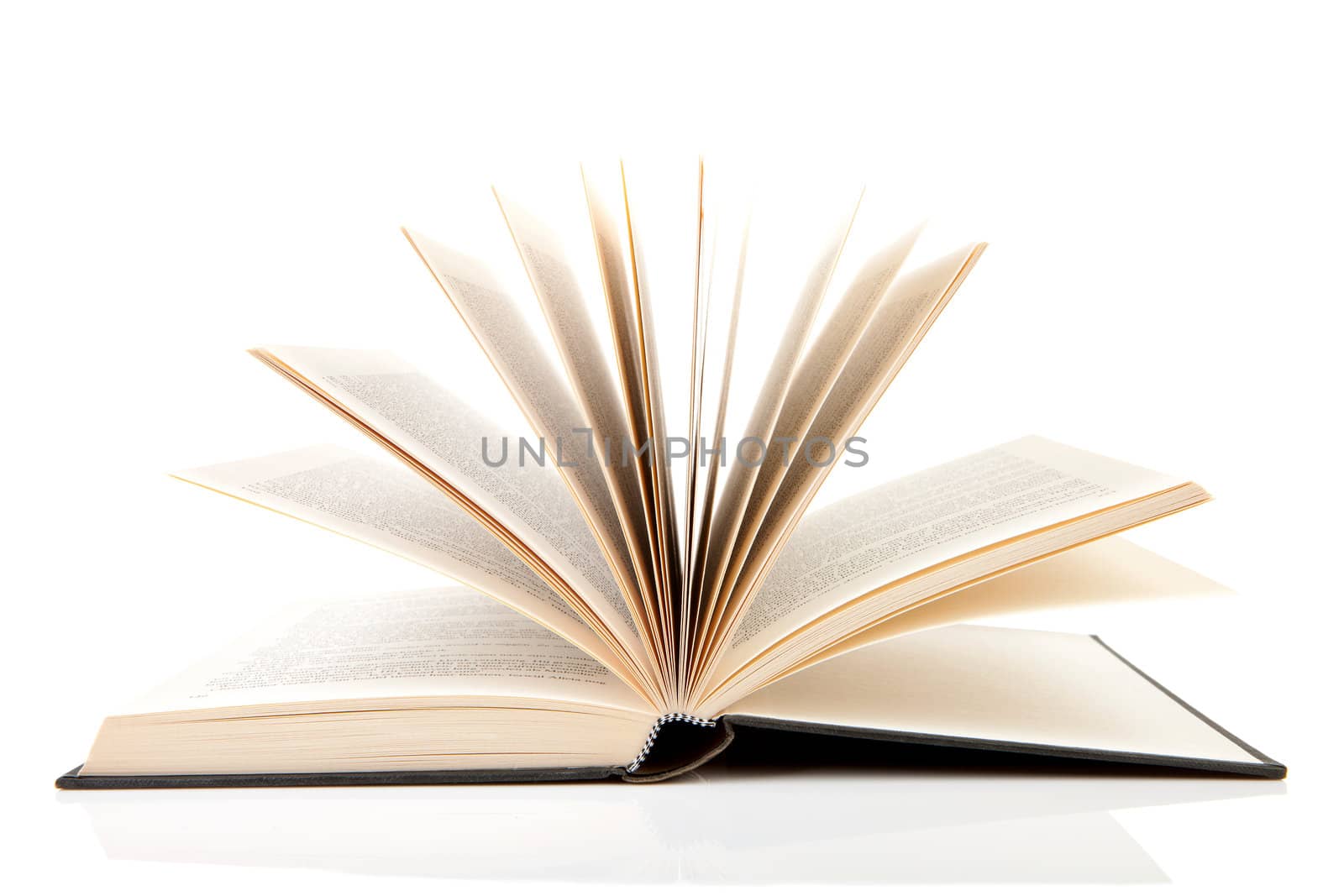 open book isolated on white background
