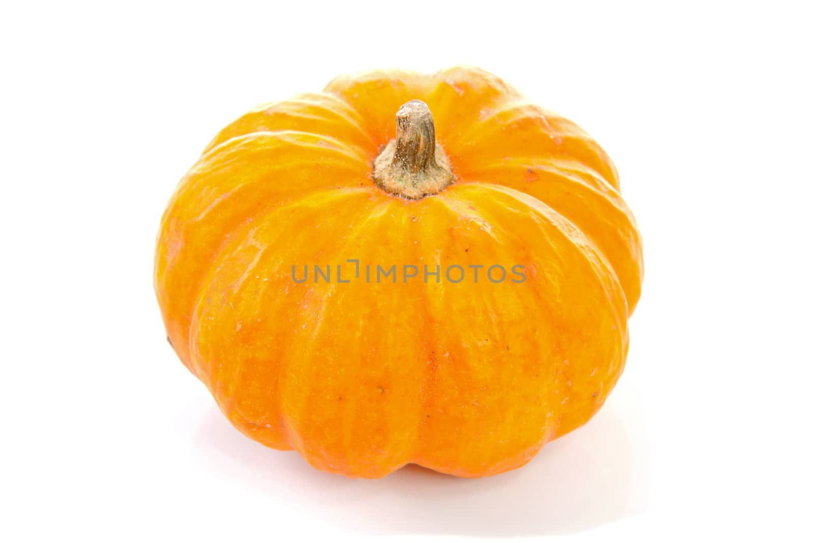 orange pumpkin isolated on white background
