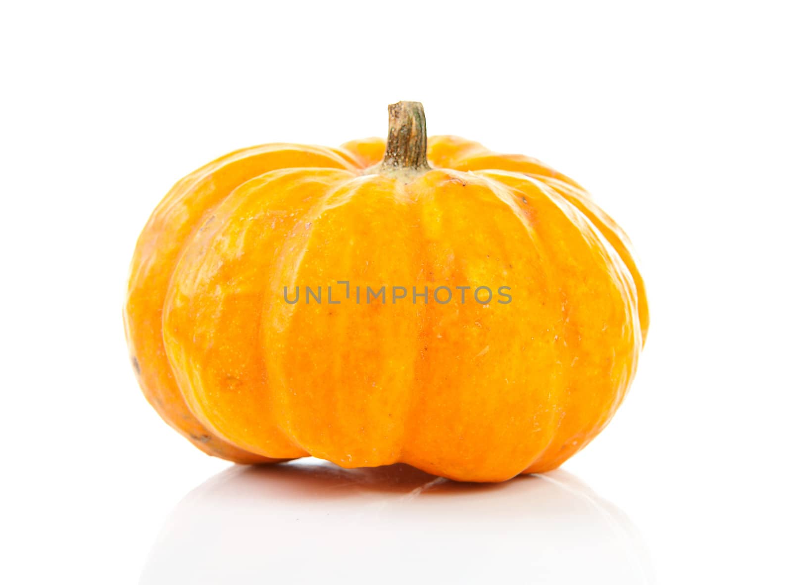orange pumpkin isolated on white background