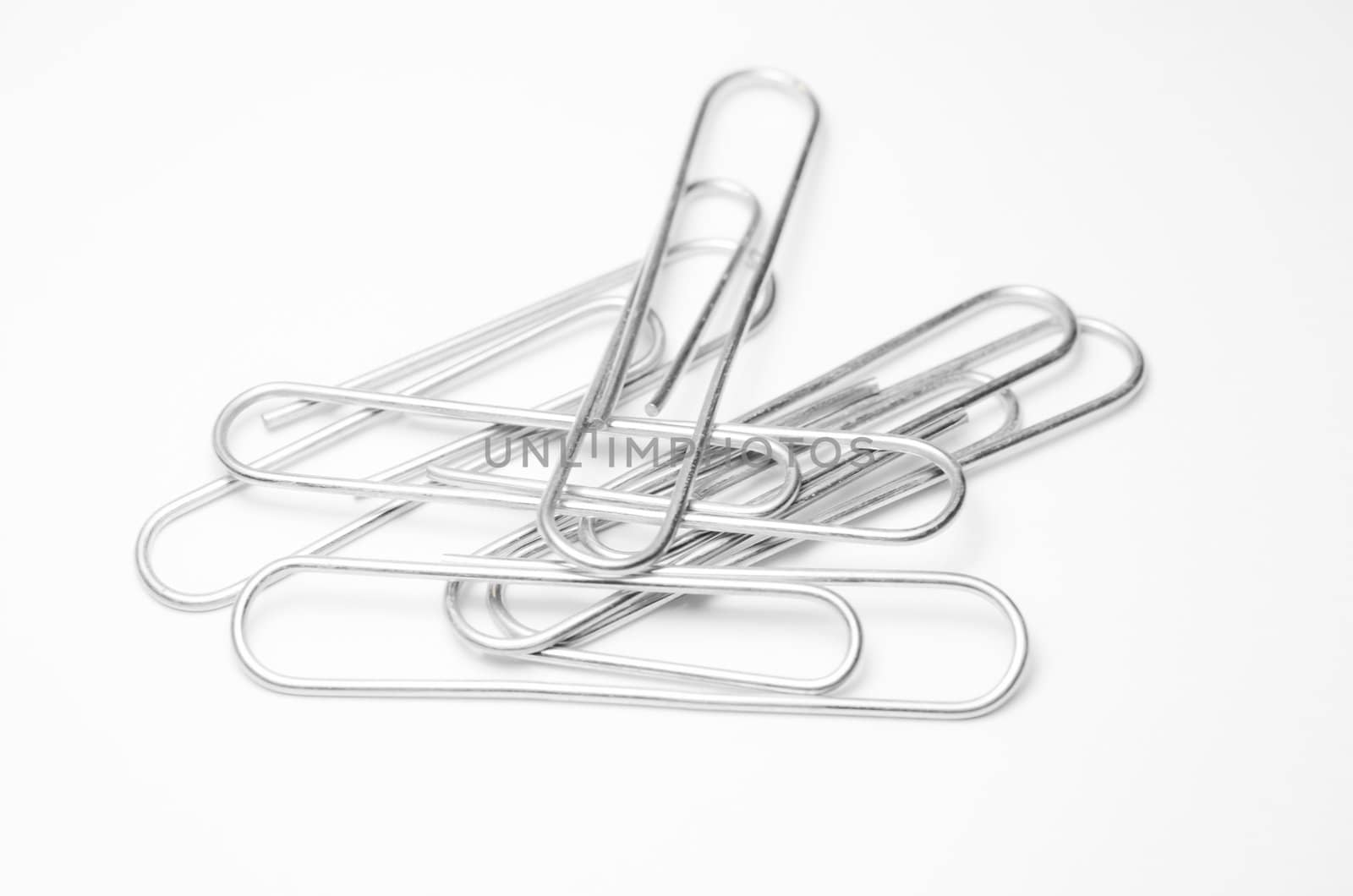 Close-up of paper clips by Rinitka