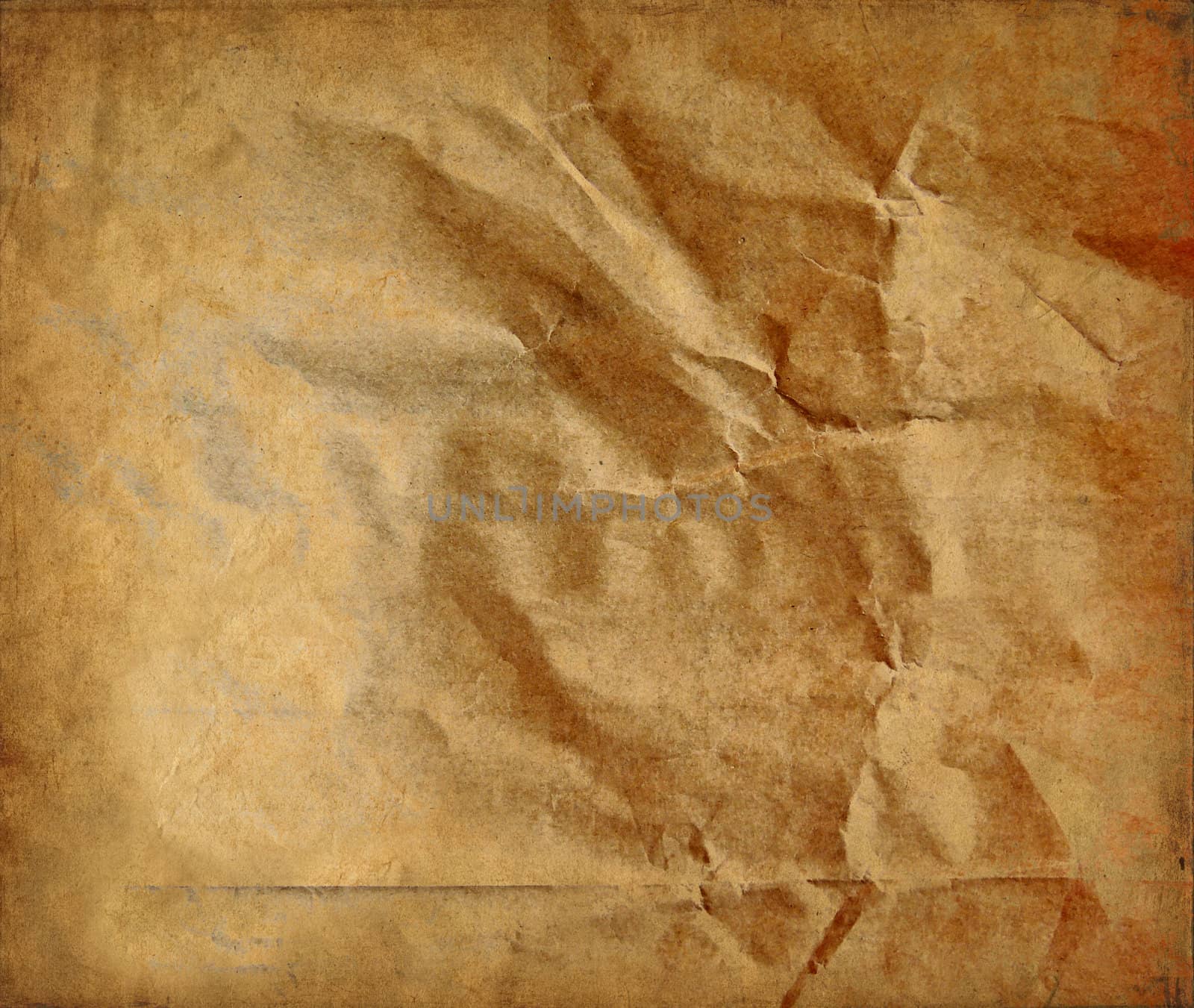 Old crumpled paper by MalyDesigner