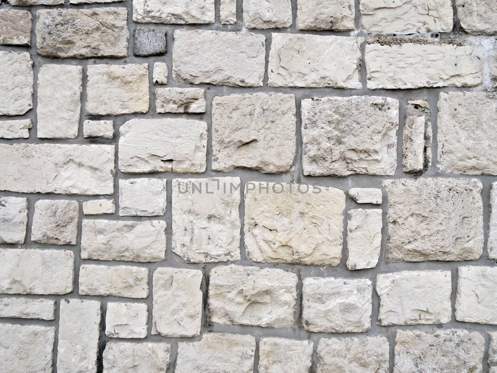 White stone wall