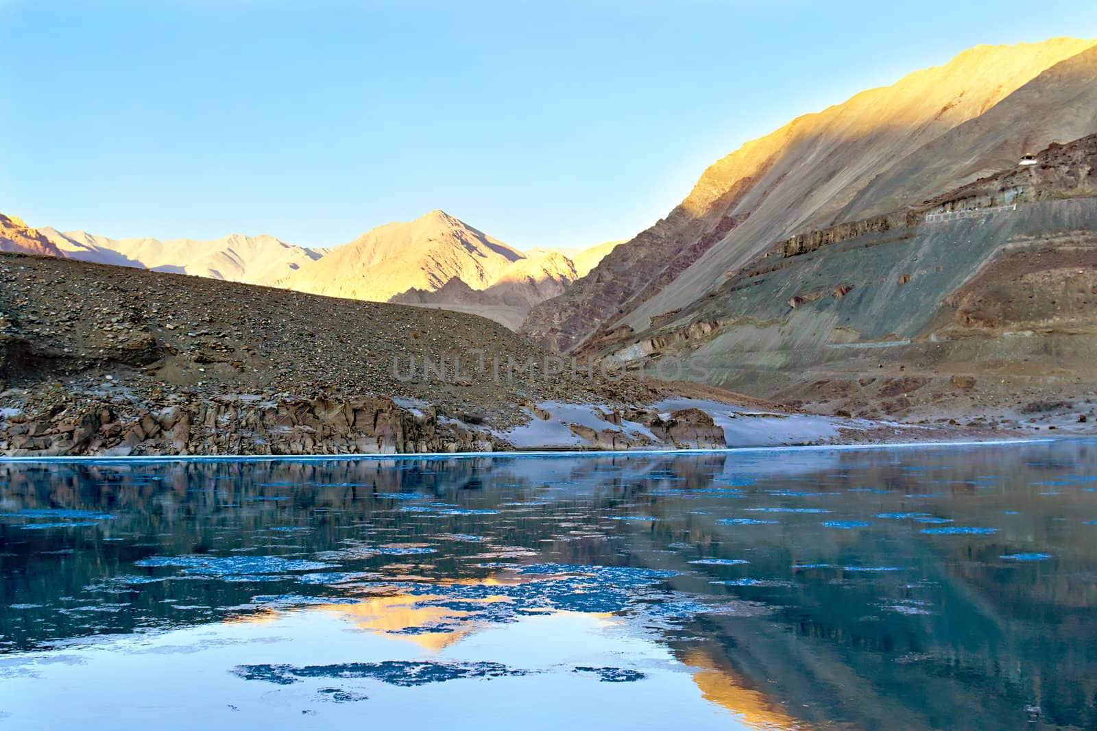 Mountain River Zanskar, Himalayas, North India by Plus69