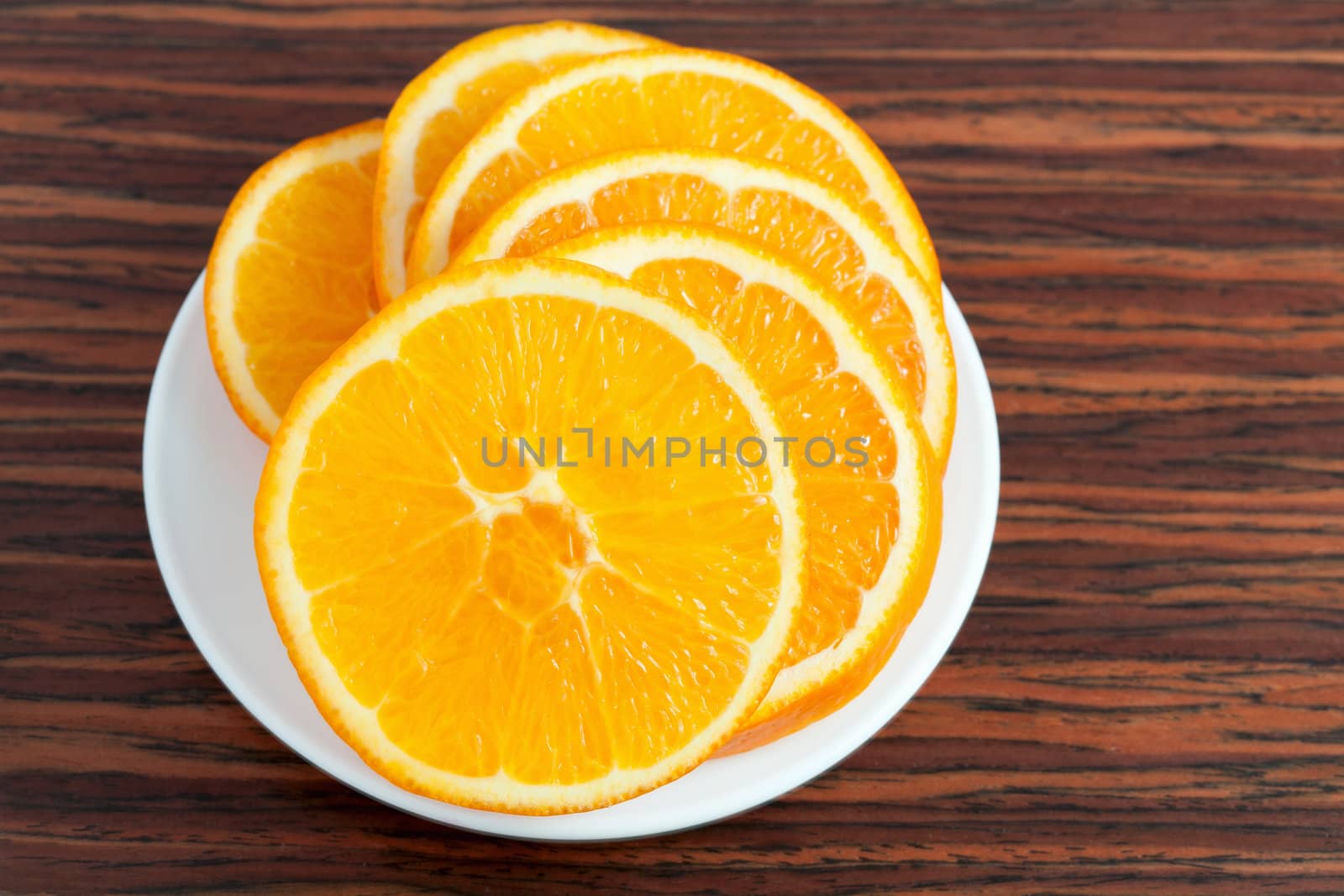orange ring on the plate