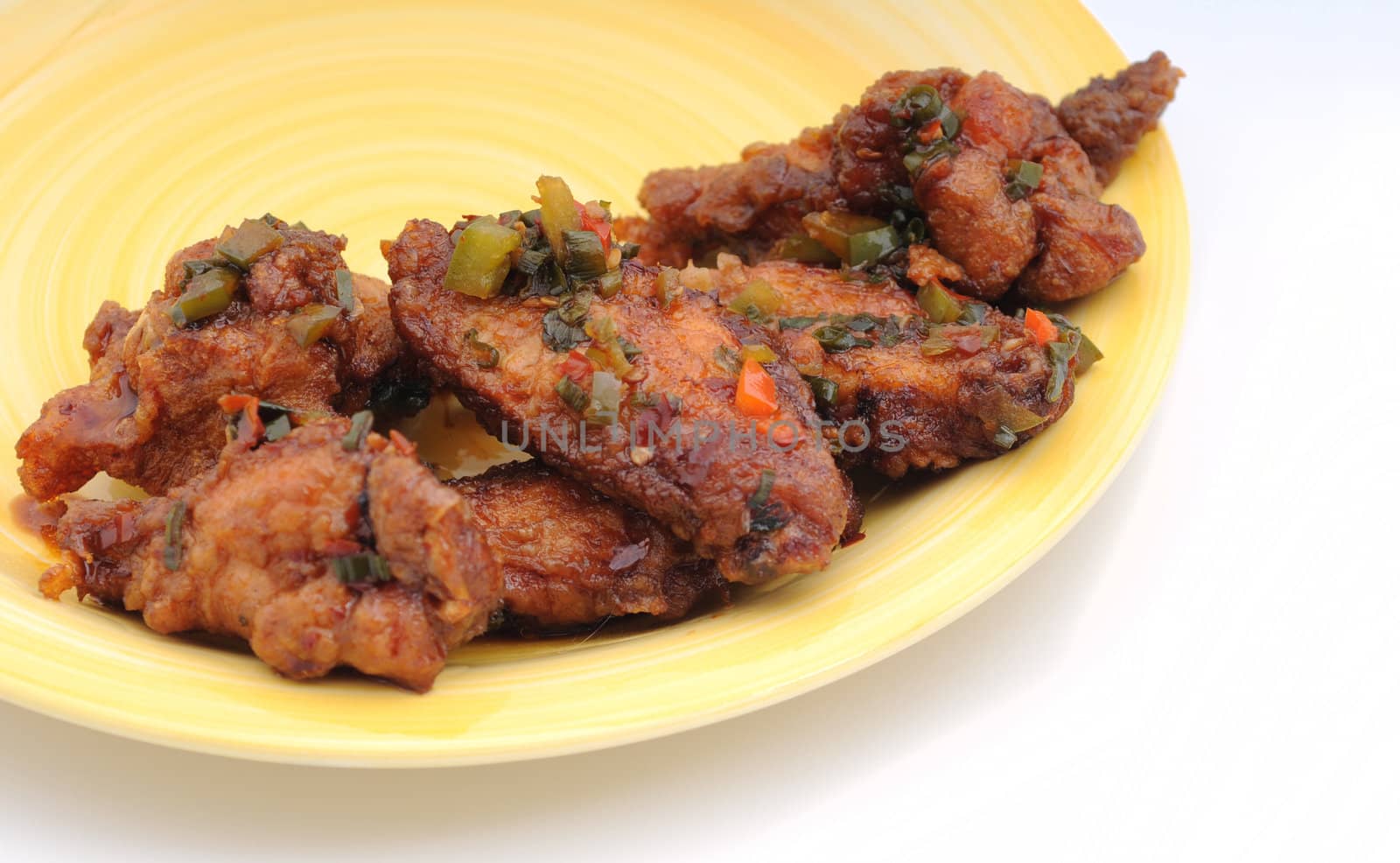 Six spicy chicken wings by ftlaudgirl