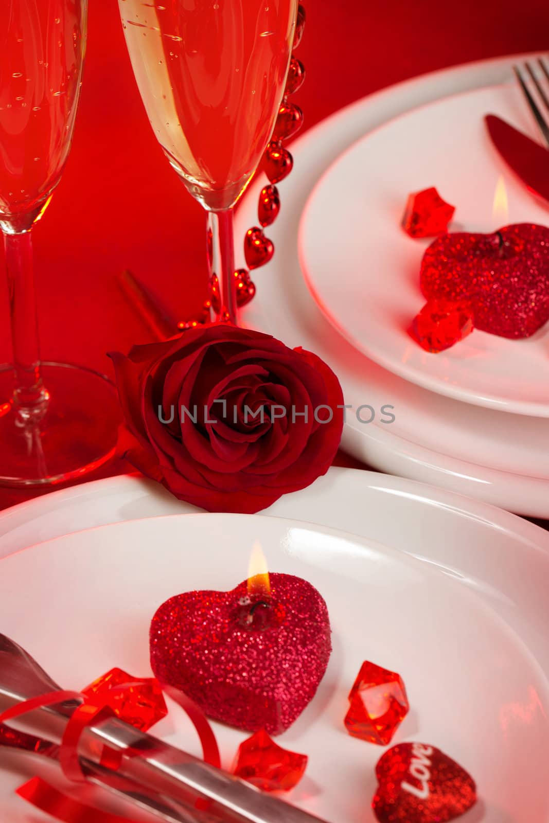 Romantic table setting by Anna_Omelchenko