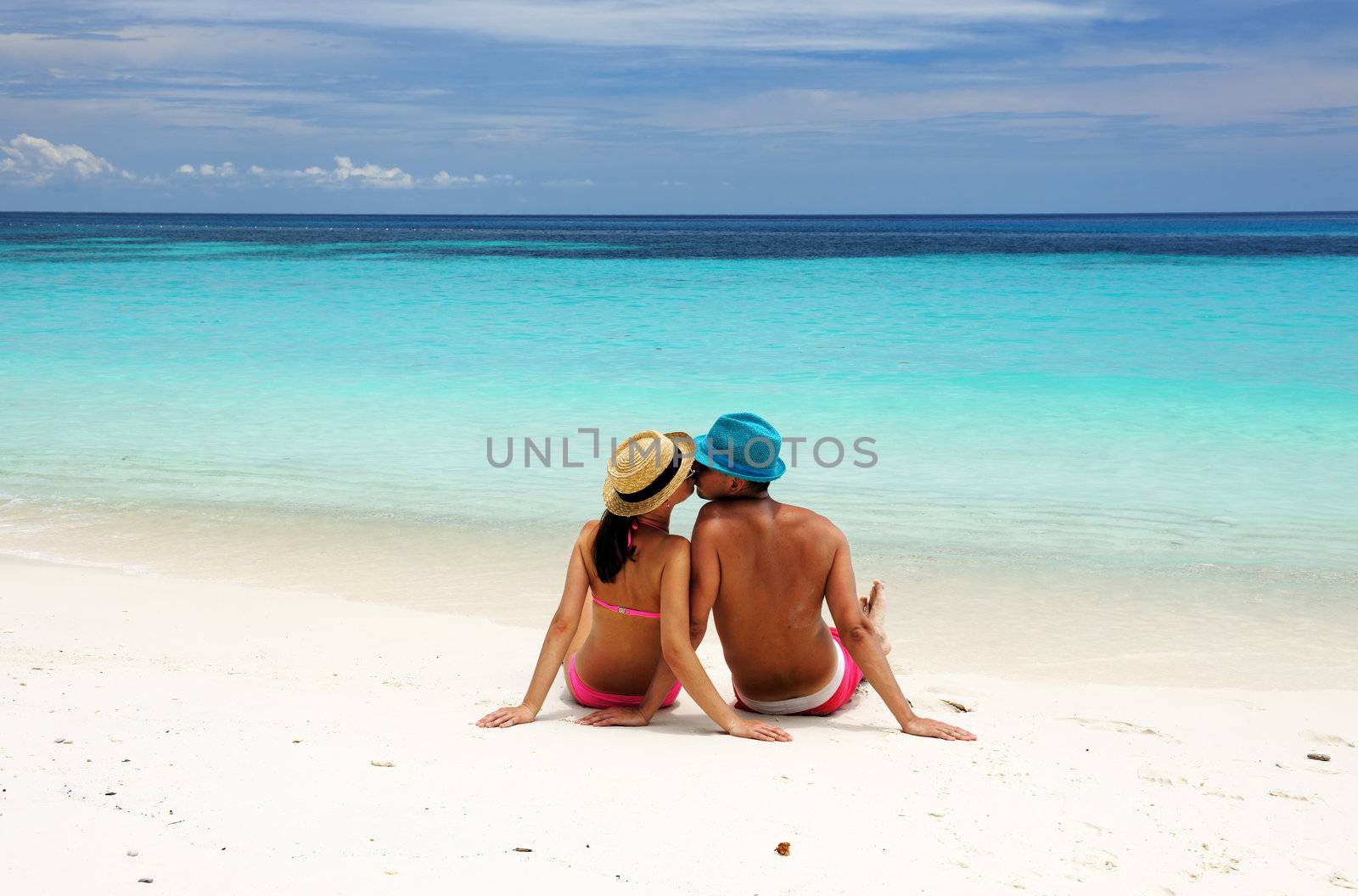 Couple on a tropical beach