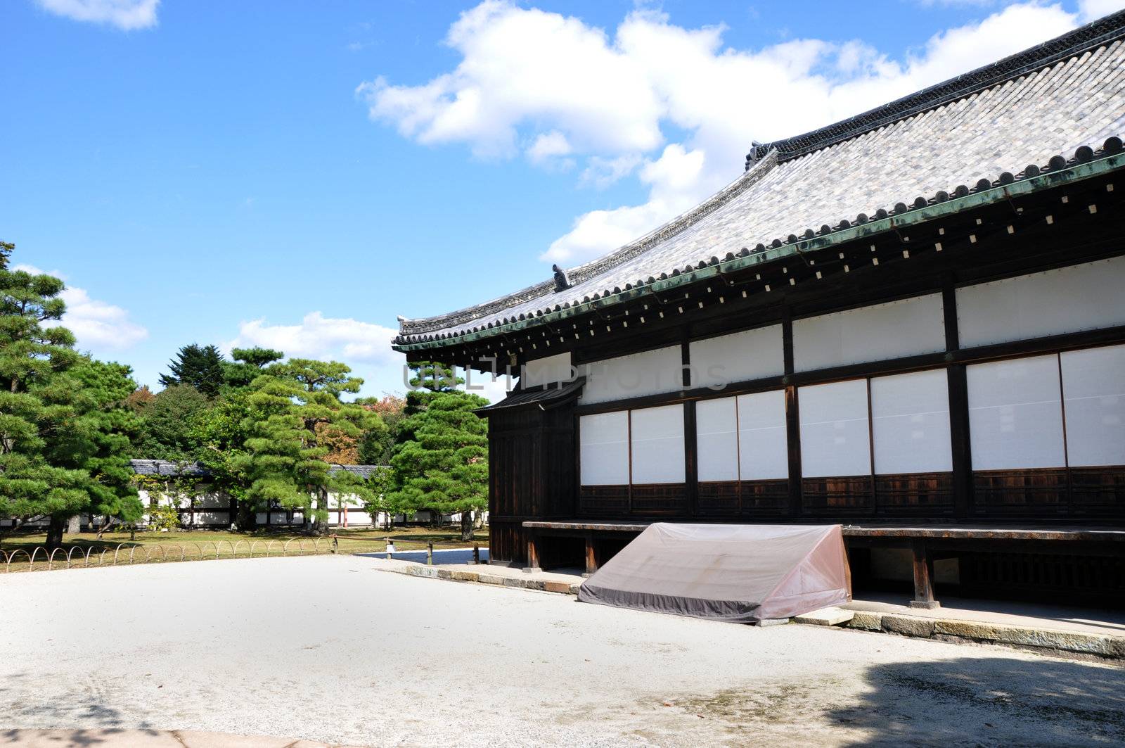 Nijo Castle was built in 1603 as the Kyoto, Japan by siraanamwong