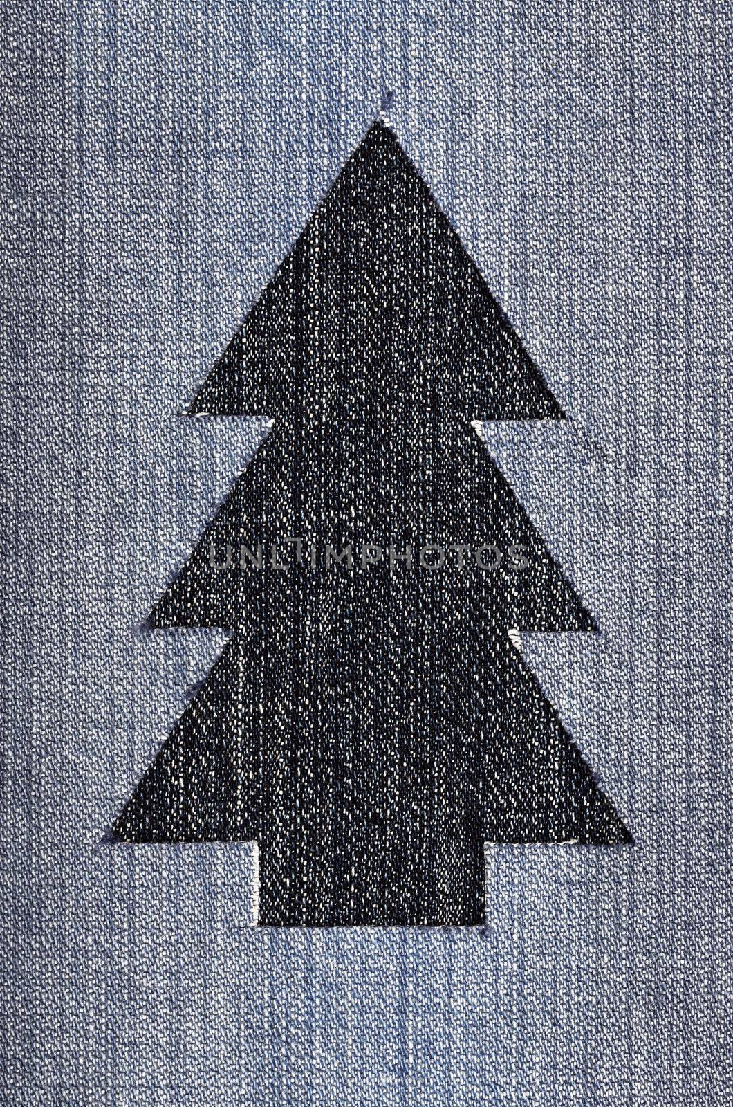 Denim Christmas Tree