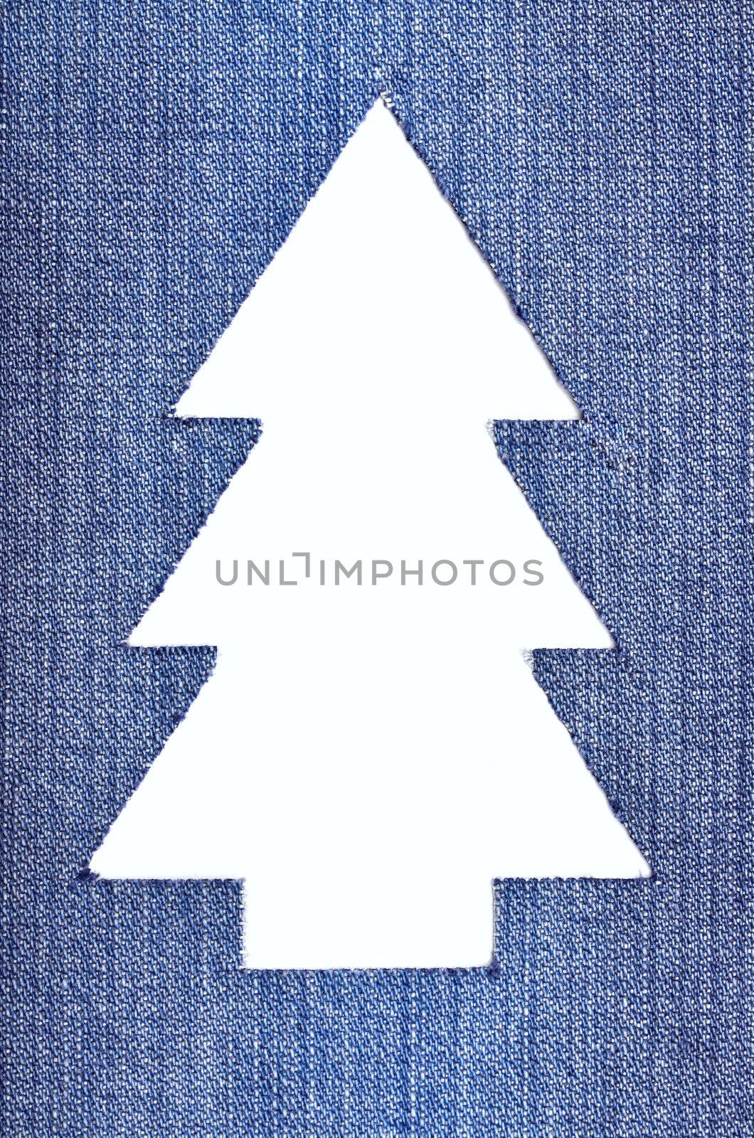 Denim Christmas Tree by DNKSTUDIO