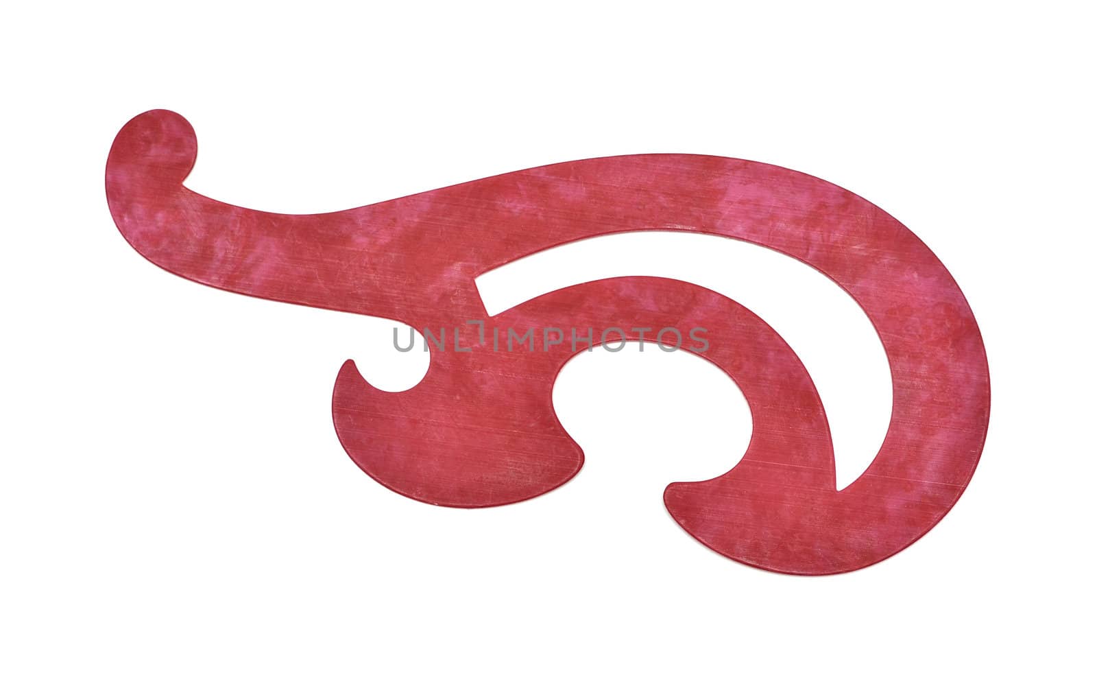 Curve drawing stencil isolated on white background by DNKSTUDIO