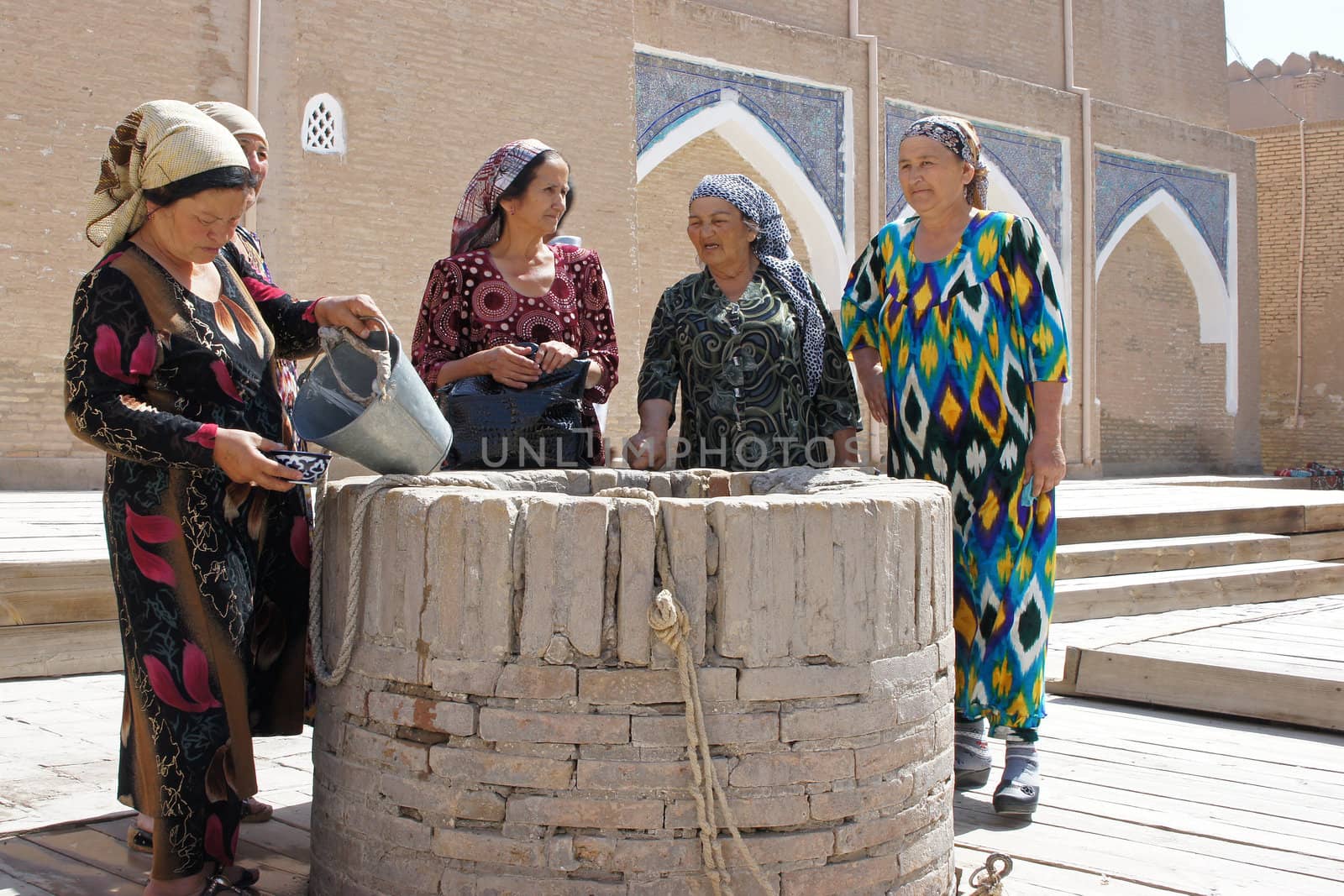 Old Usbek women, Khiva, Uzbekistan by alfotokunst