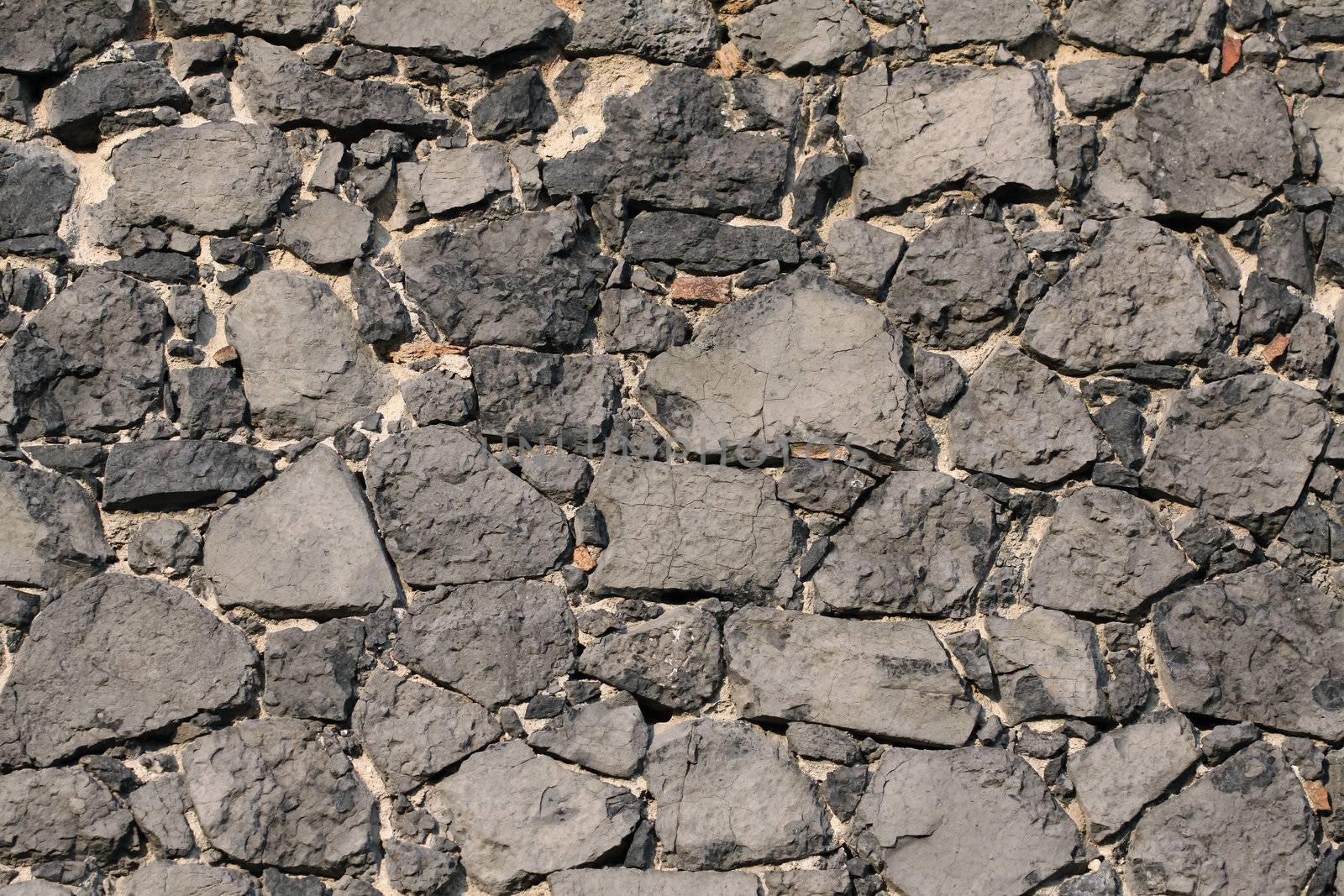 Old wall stone, grey background, rustic