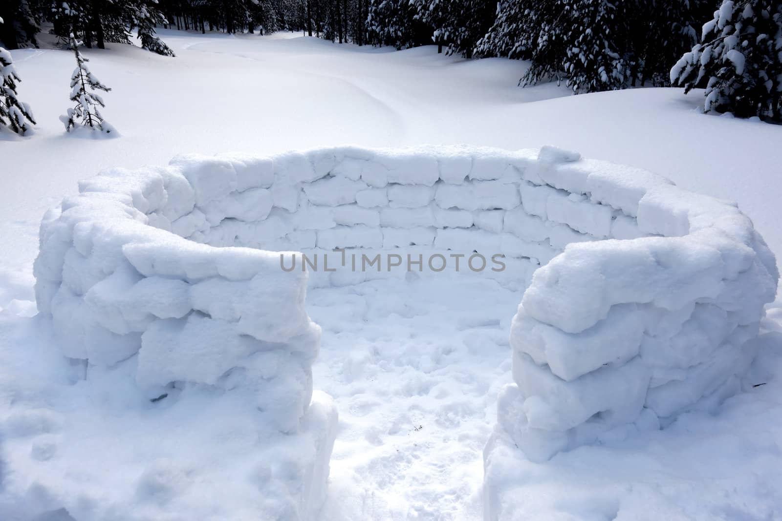 Snow fort by AleksandrN