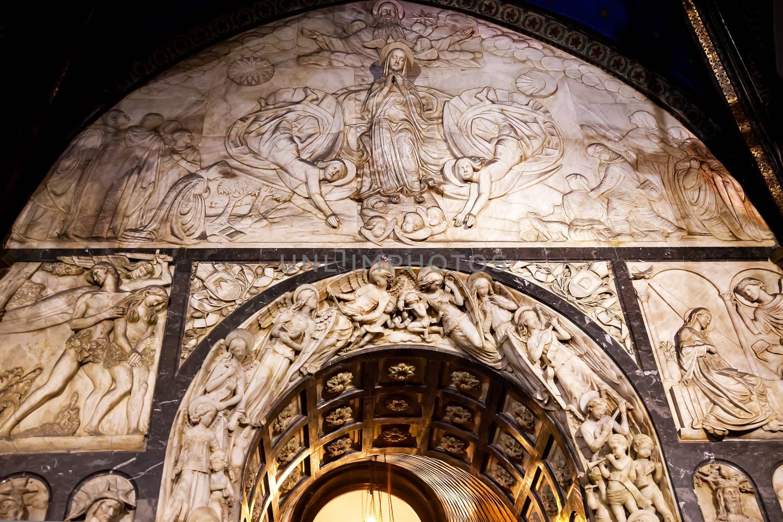 Madonna Angels Arch Monastery Montserrat Catalonia Spain by bill_perry