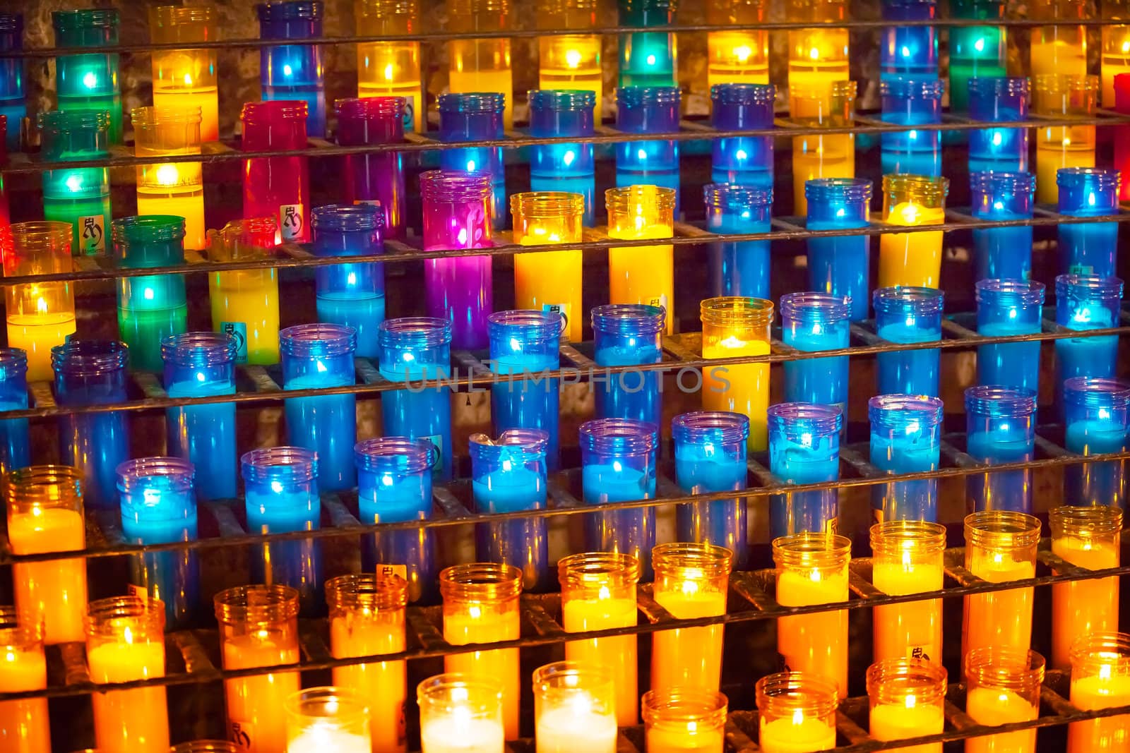 Prayer Candles Monastery Montserrat Catalonia Spain by bill_perry