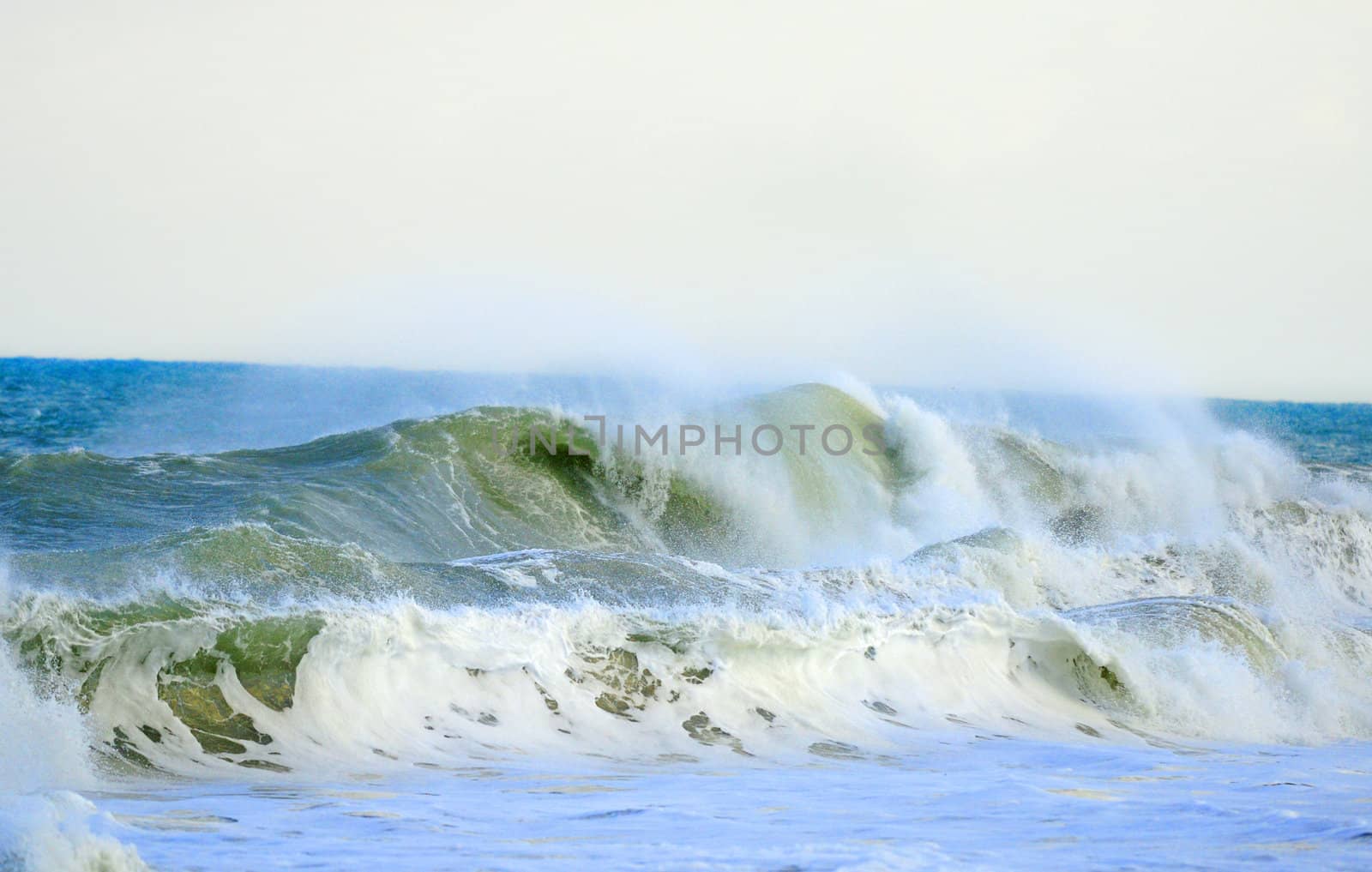 Ocean waves during tropical storm by ftlaudgirl