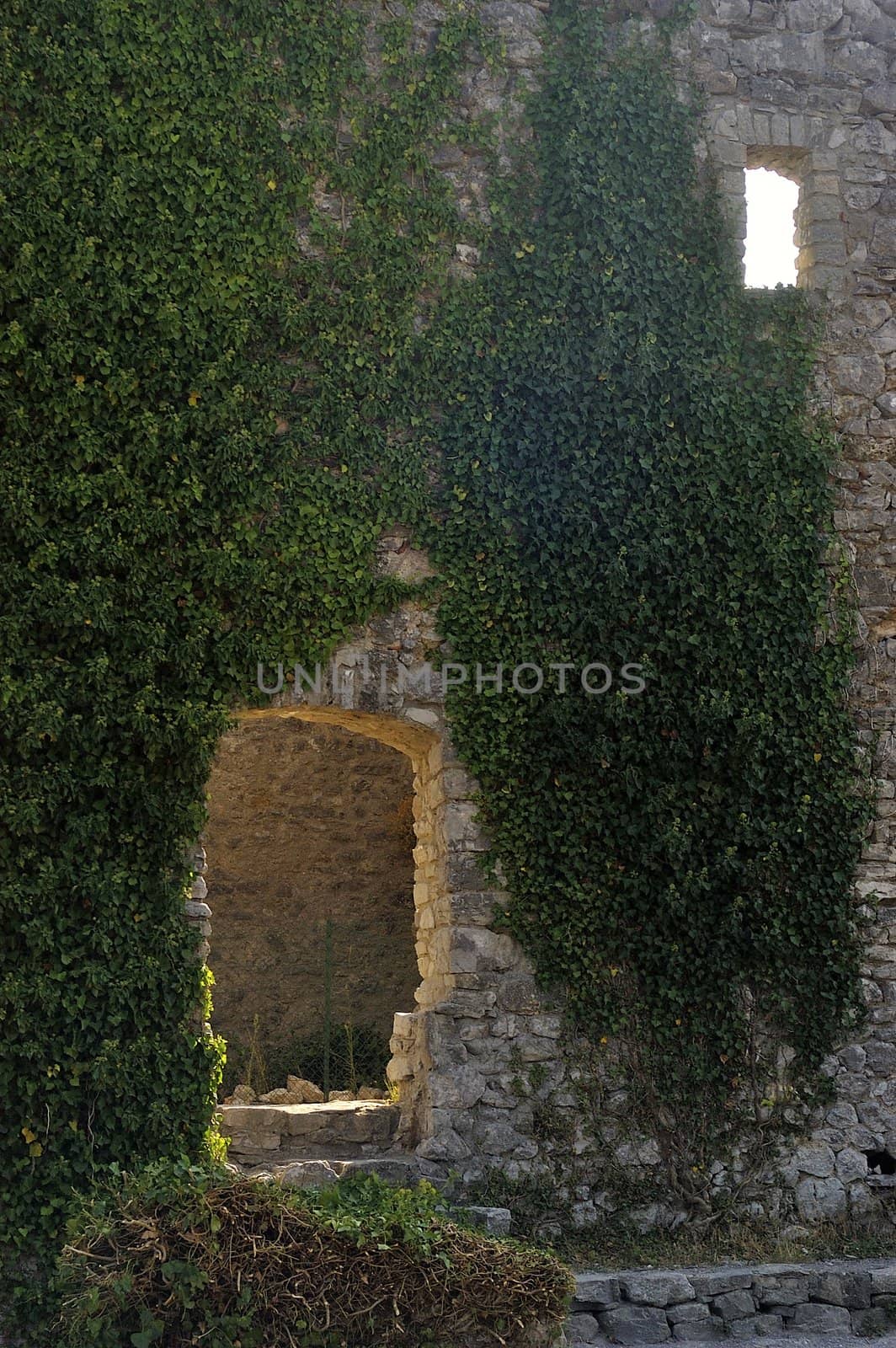 Castle of Tornac in the French area of the Cevennes in the department of Gard