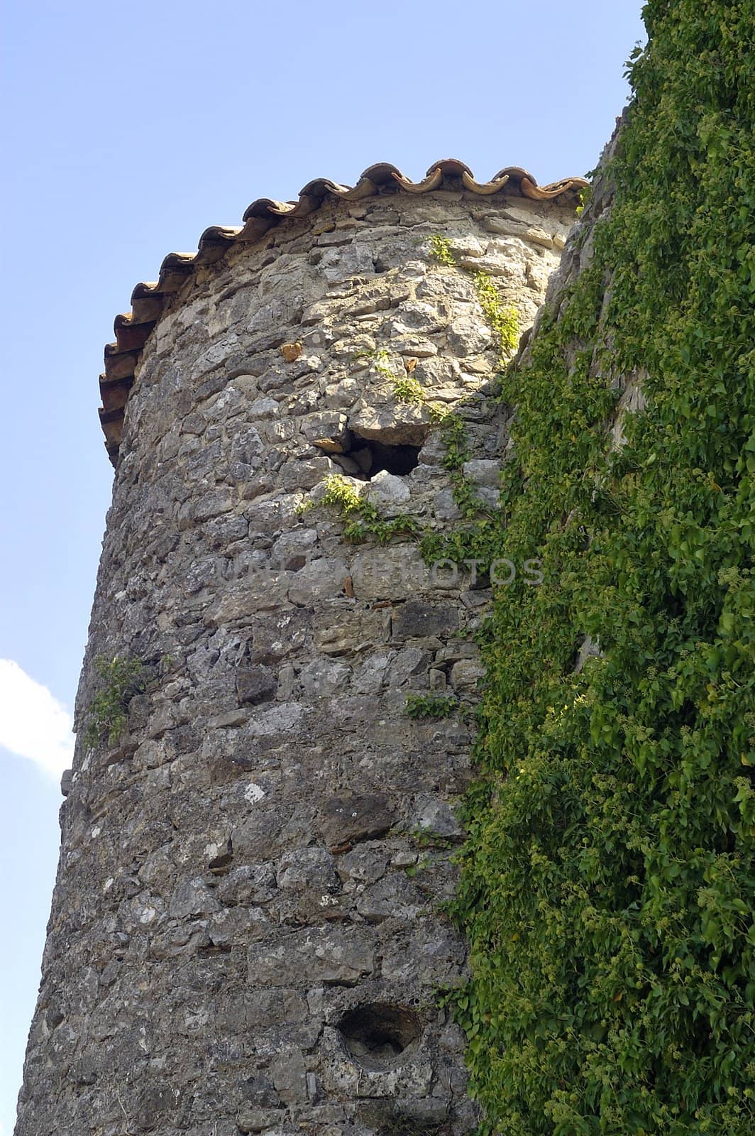 Castle of Tornac in the French area of the Cevennes in the department of Gard