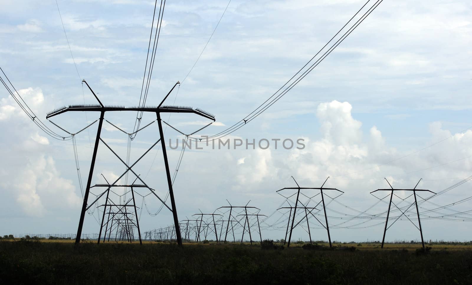 Electric power lines for the electric industry