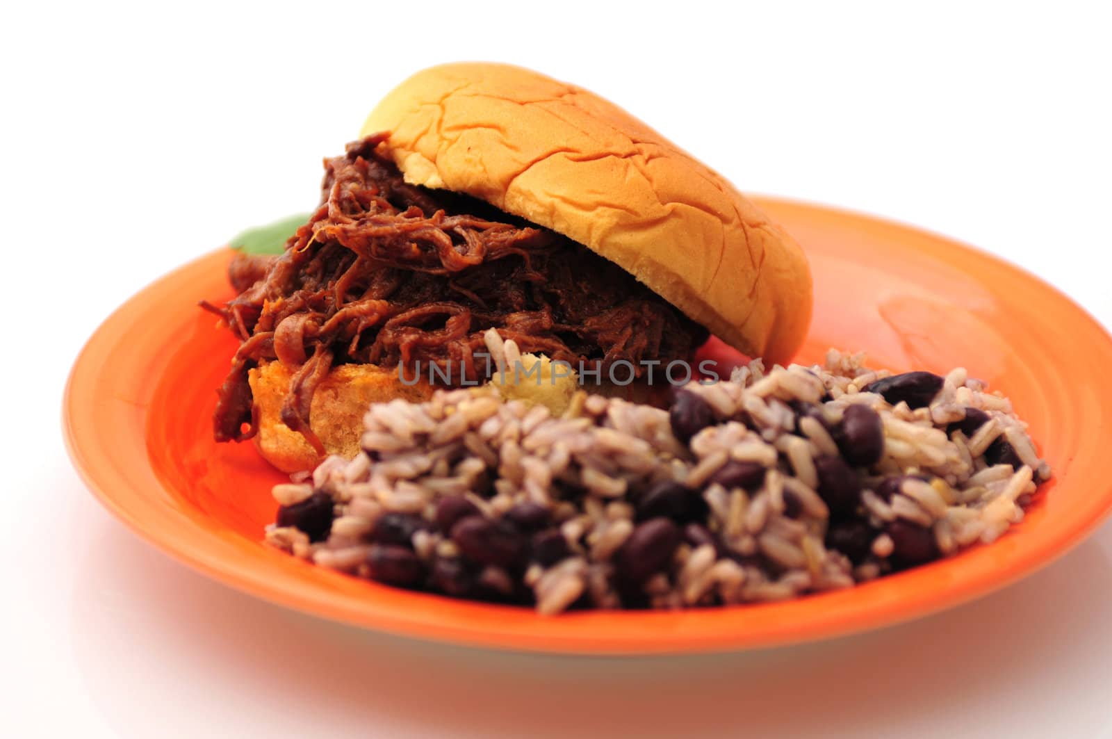 Barbecue beef sandwich dinner by ftlaudgirl
