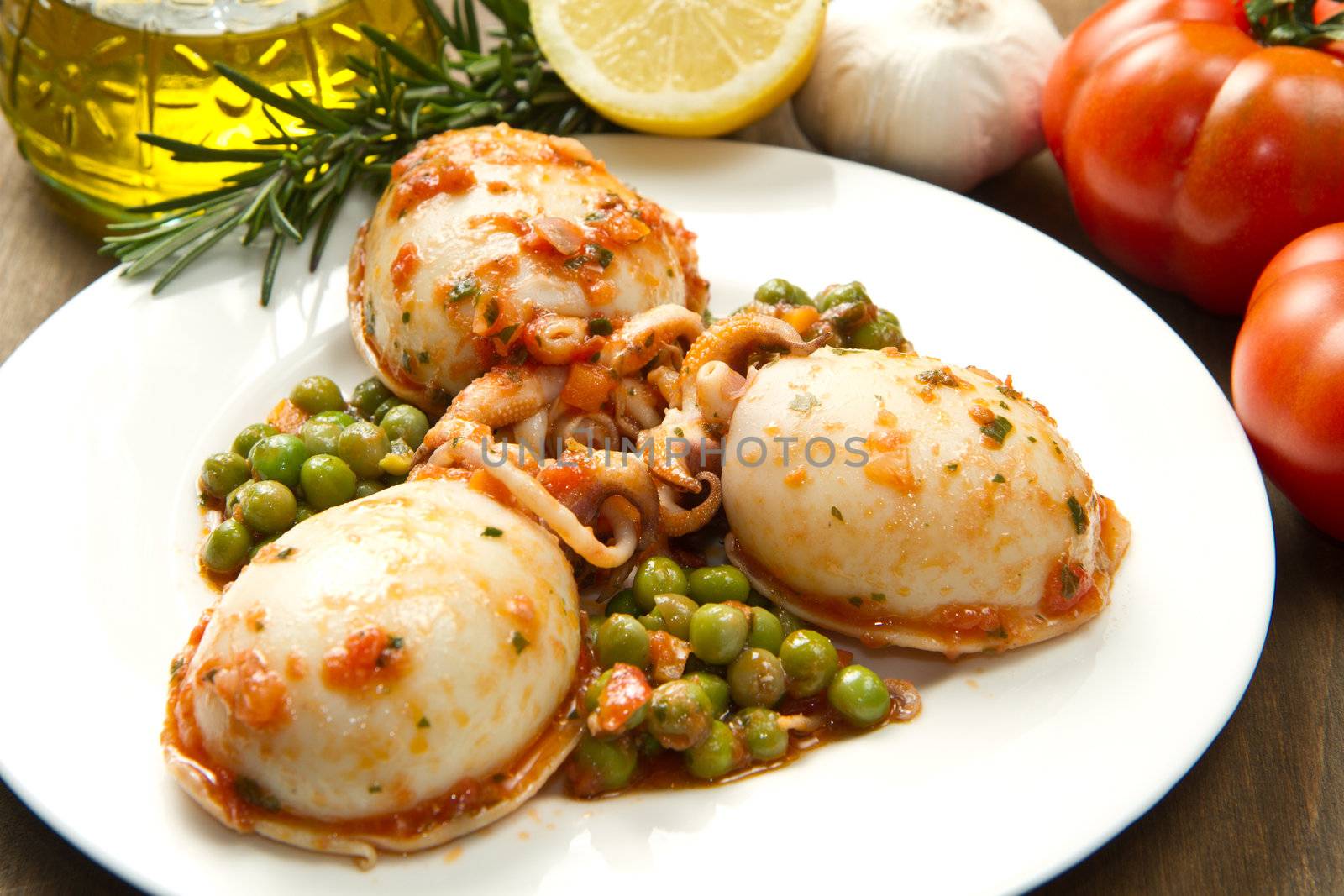 cuttlefish with peas by lsantilli
