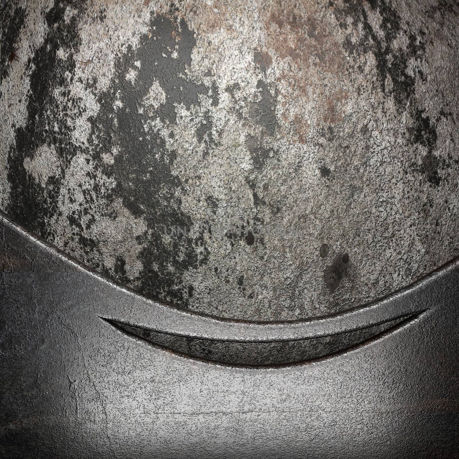 metal on wall made in 3D