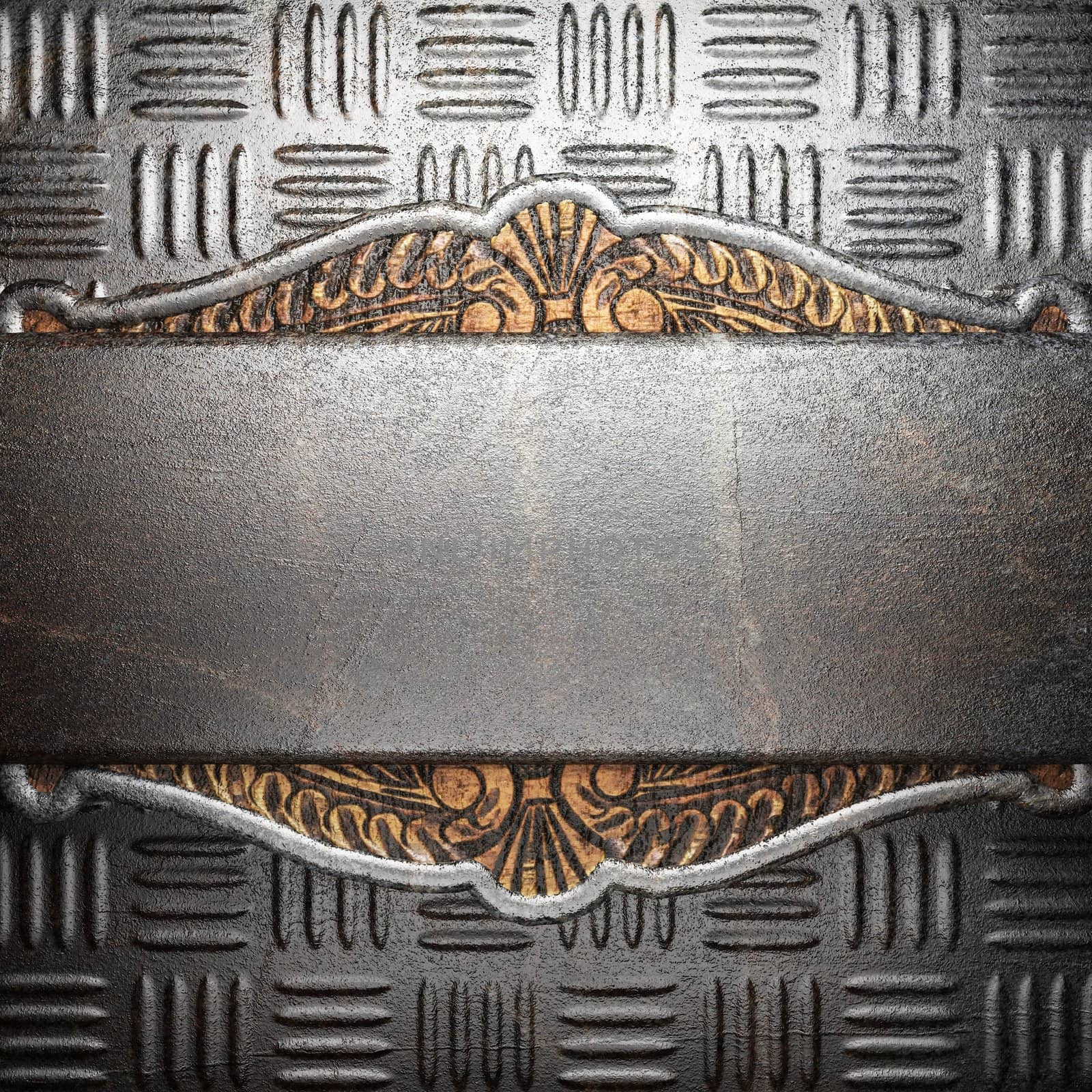 metal on wall made in 3D