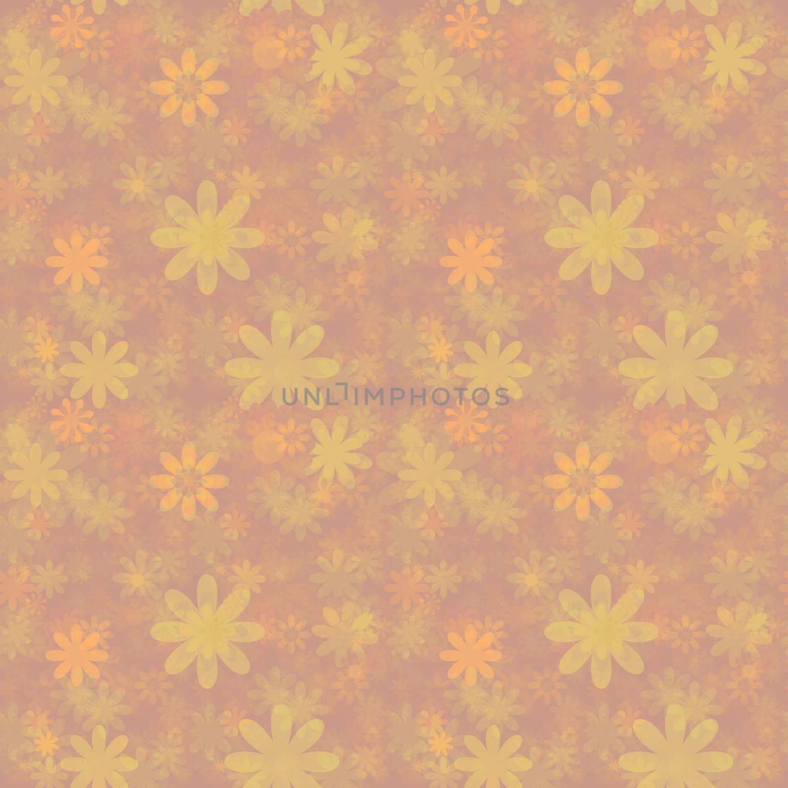 Illustration of a seamless floral background