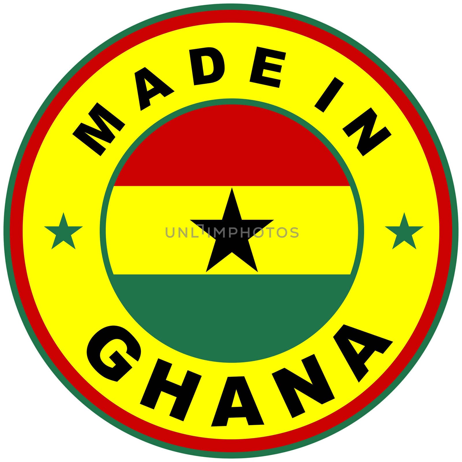 very big size made in ghana country label