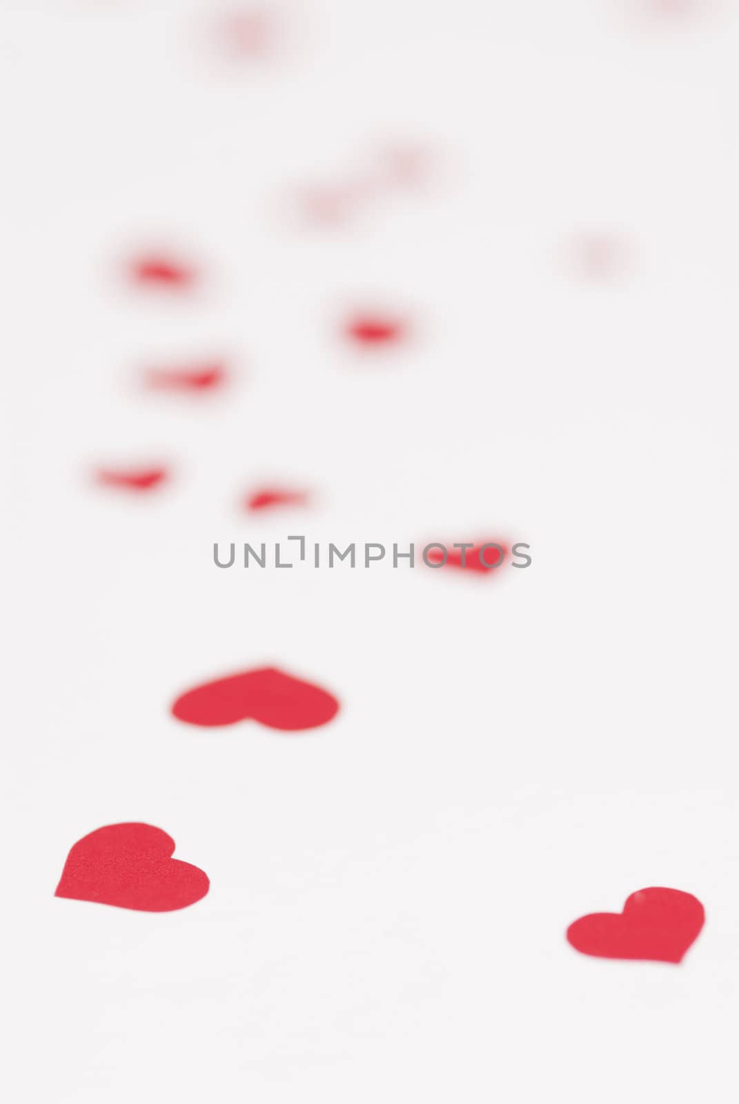 Red love heart background.