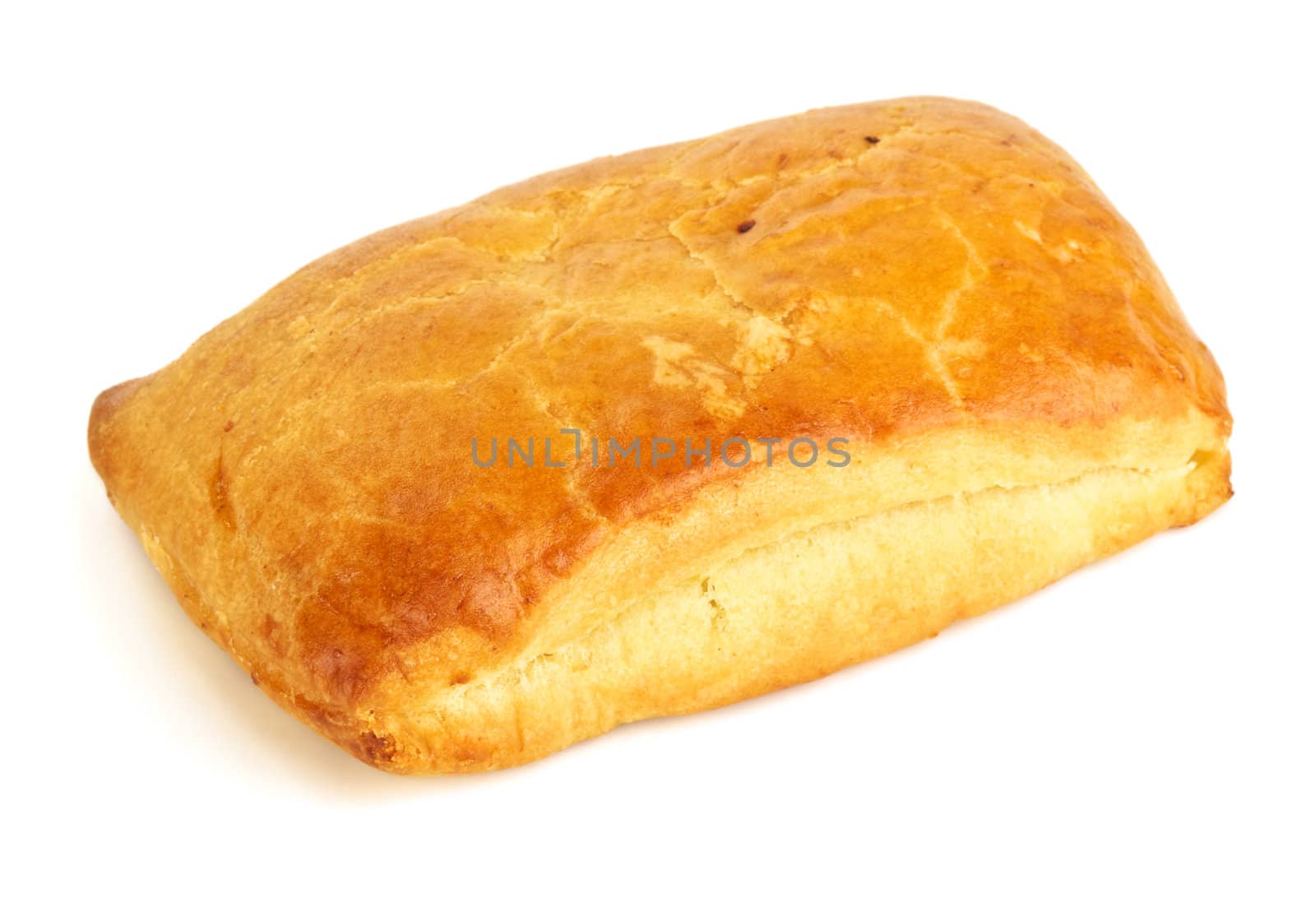 fresh cheese bun isolated on white background