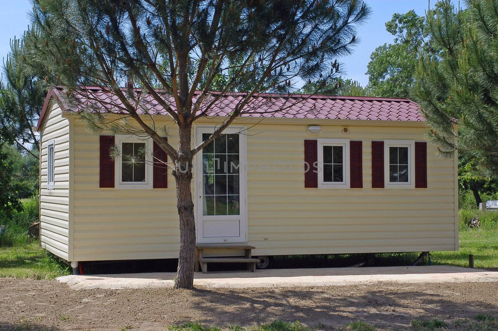 Mobil-home in a campsite                                