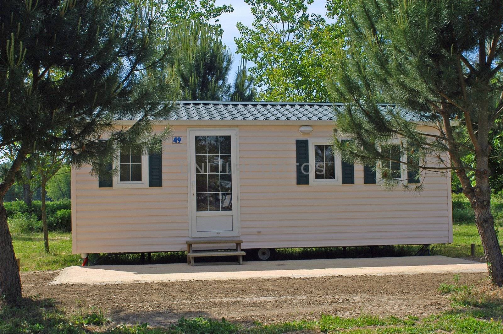 Mobil-home in a campsite                                
