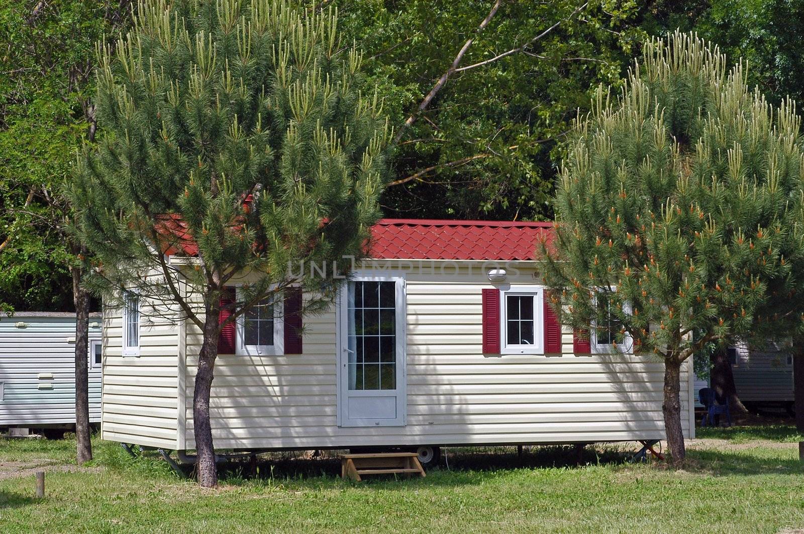 Mobil-home in a campsite                                