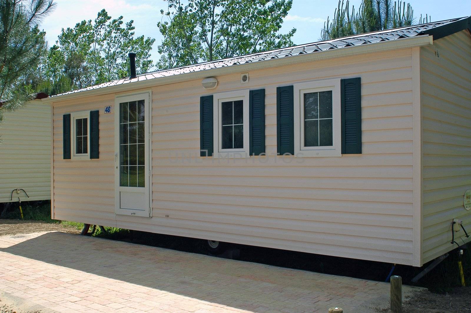 Mobil-home in a campsite                                