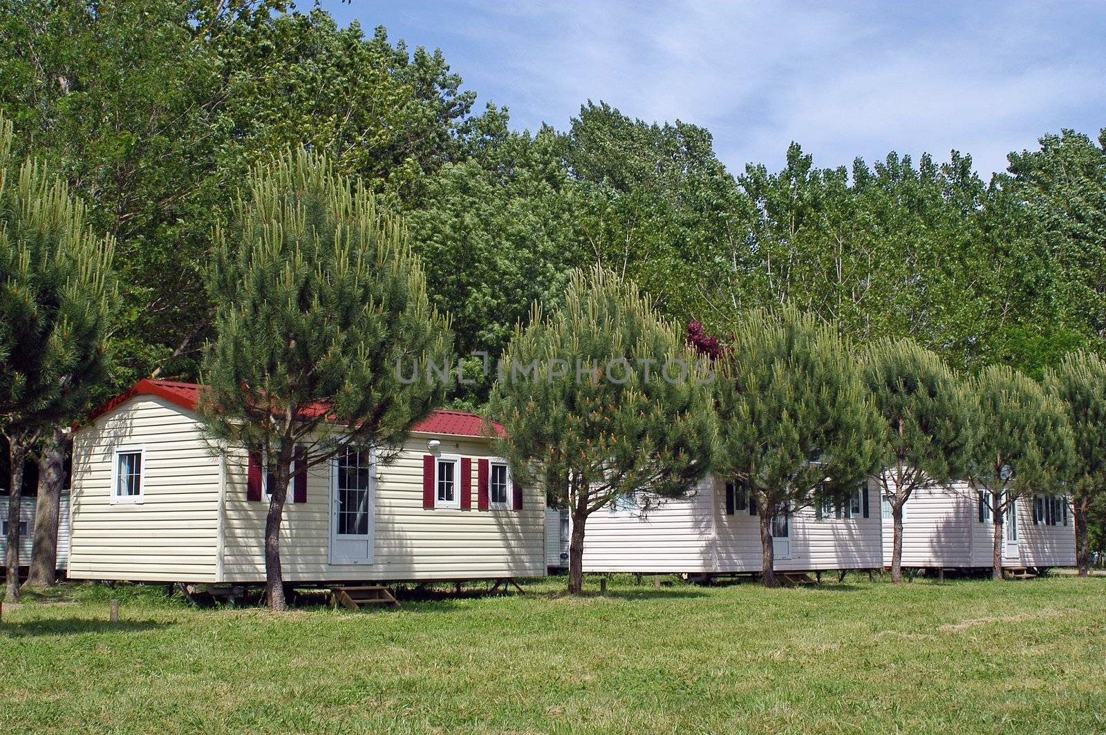 Mobil-home in a campsite                                