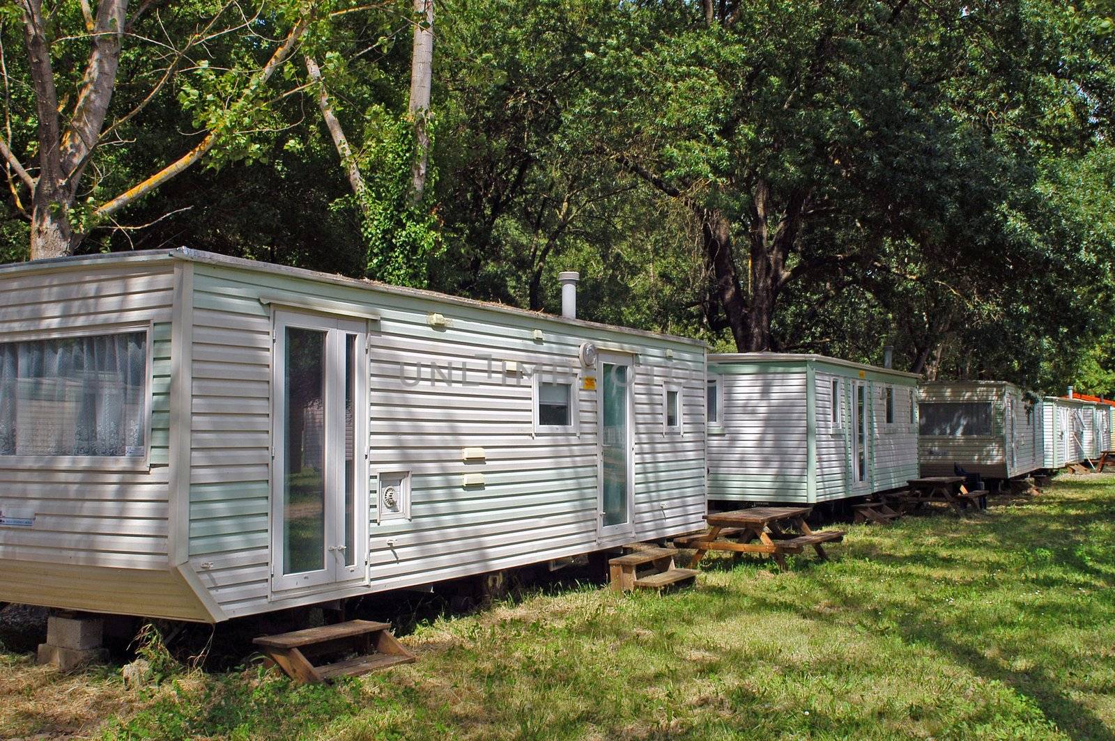 Mobil-home in a campsite                                