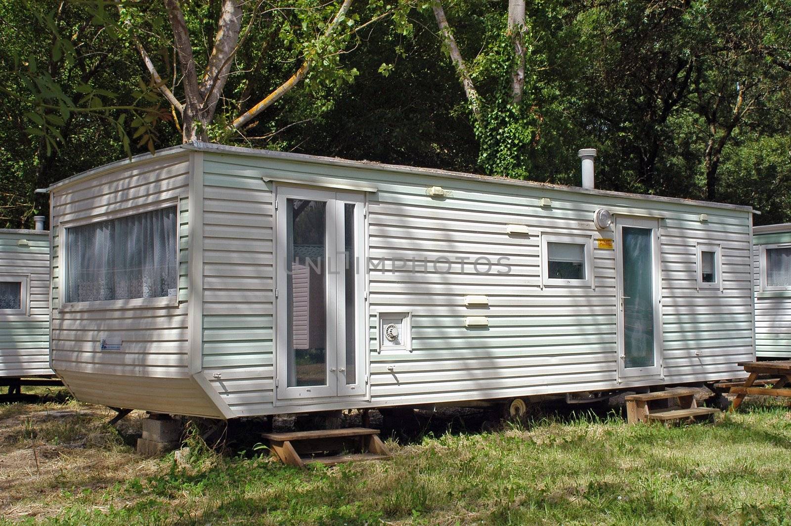 Mobil-home in a campsite                                