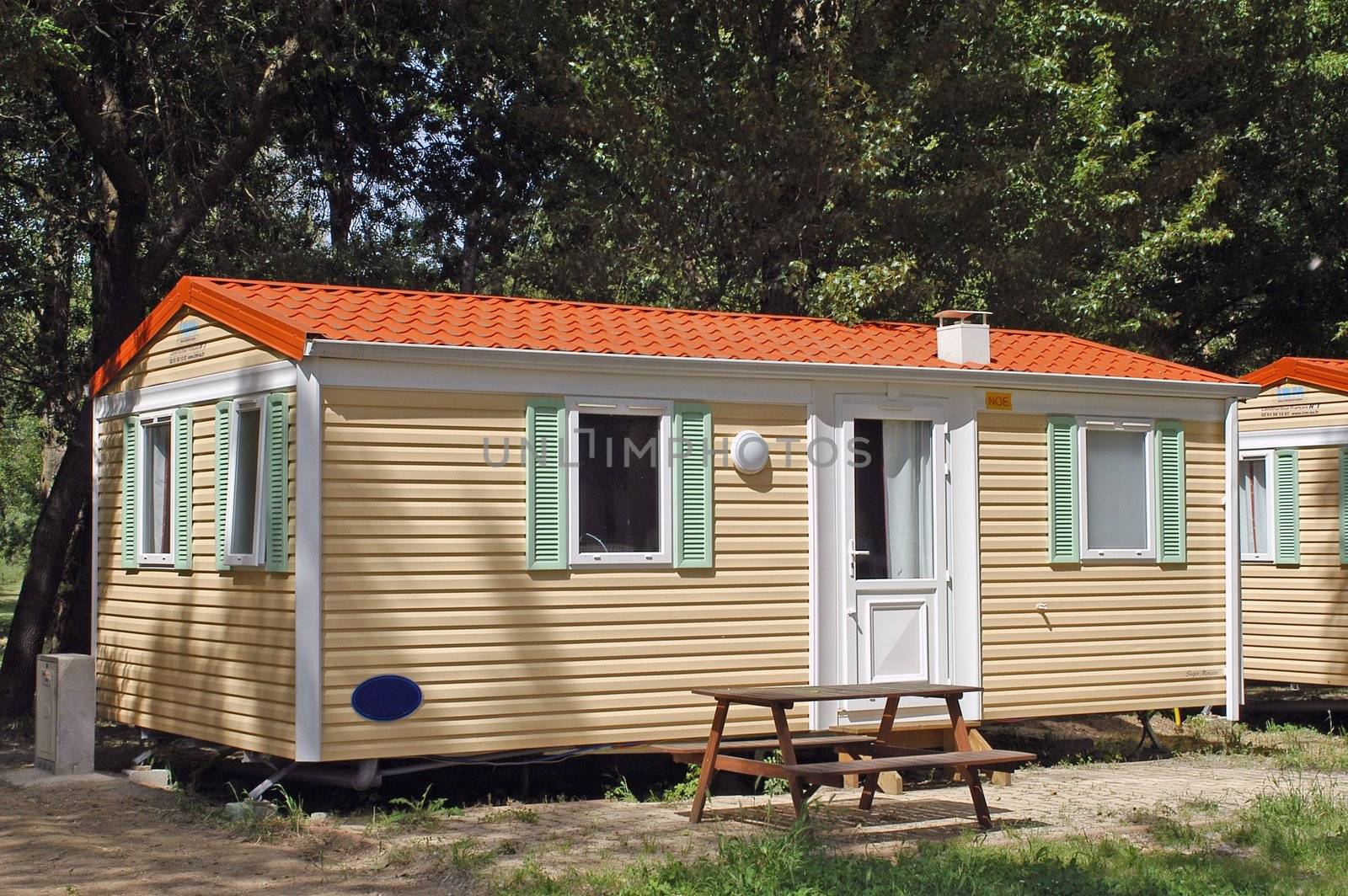 Mobil-home in a campsite                                