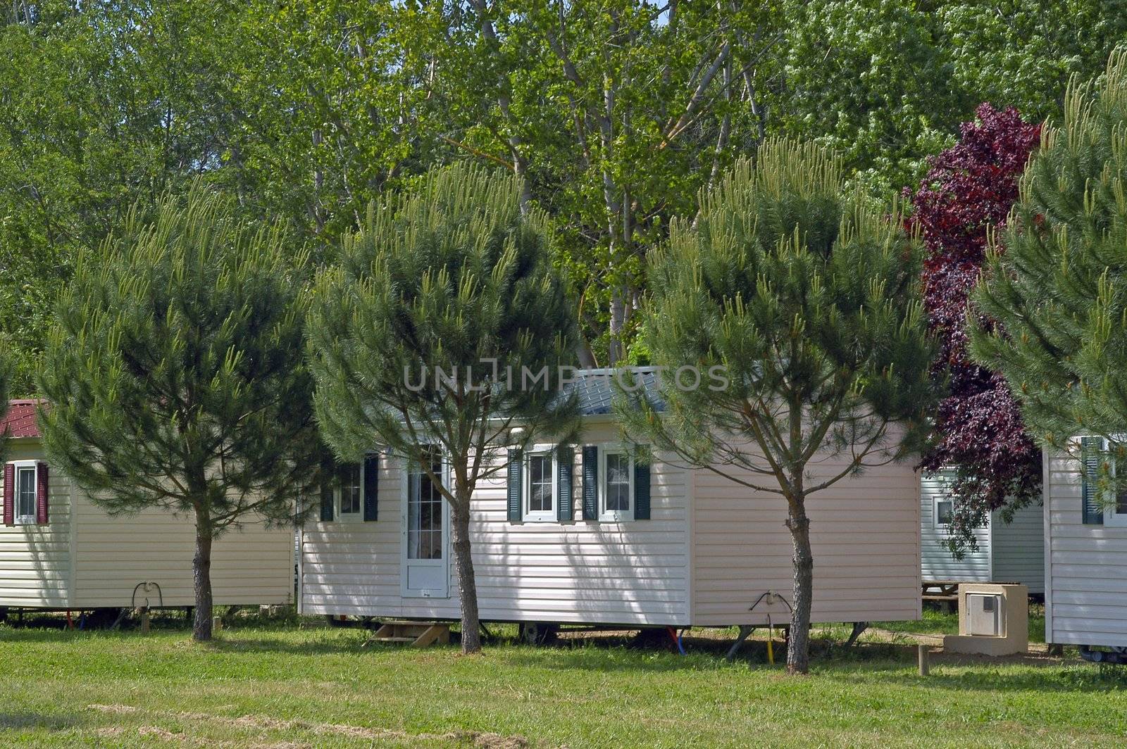 Mobil-home in a campsite                                