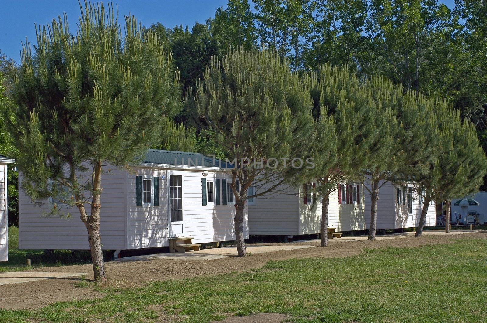 Mobil-home in a campsite                                
